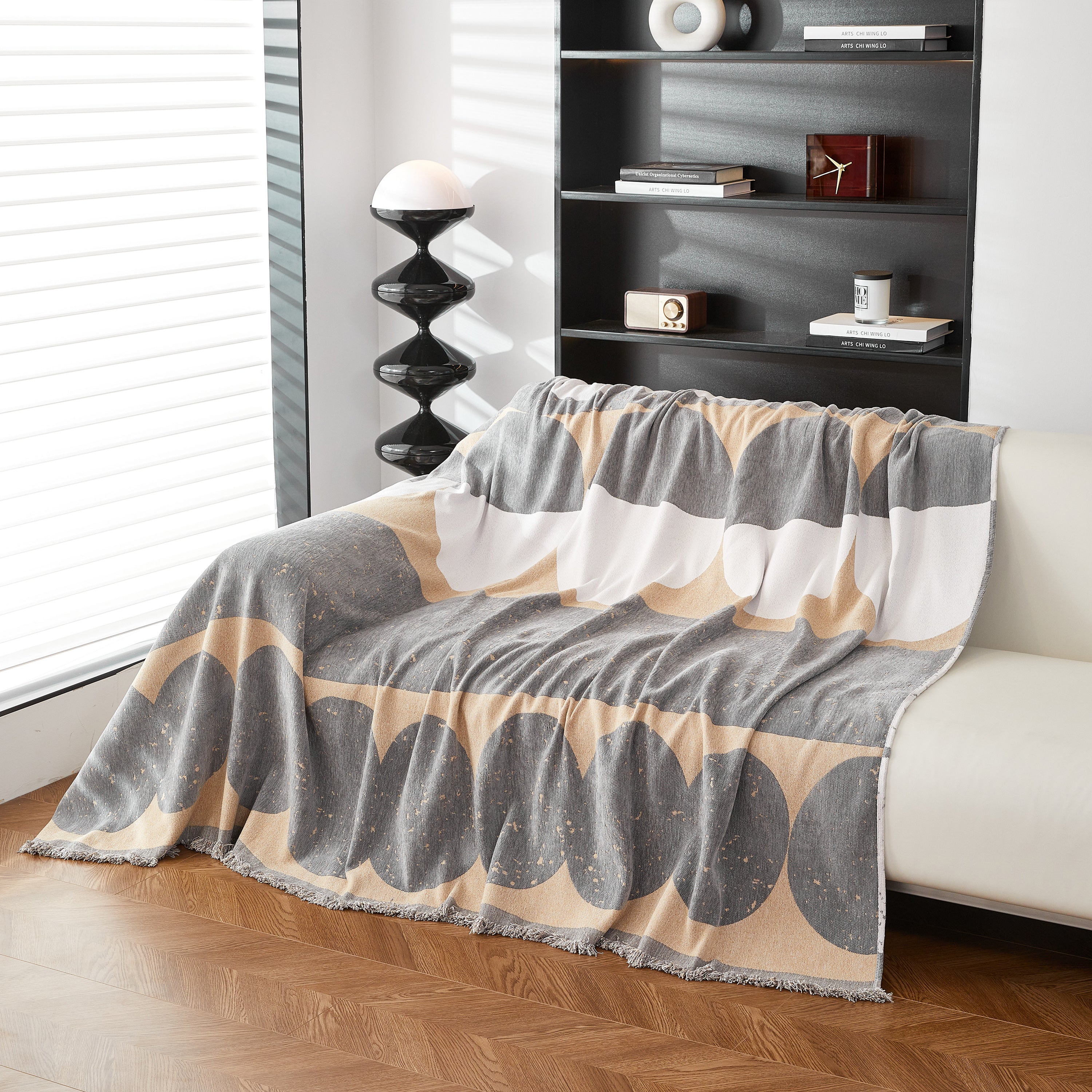 Chenille Circular Motif Sofa Protector Cover, Sofa Slipcovers L Shape, Sectional Sofa Couch Covers - Image 81