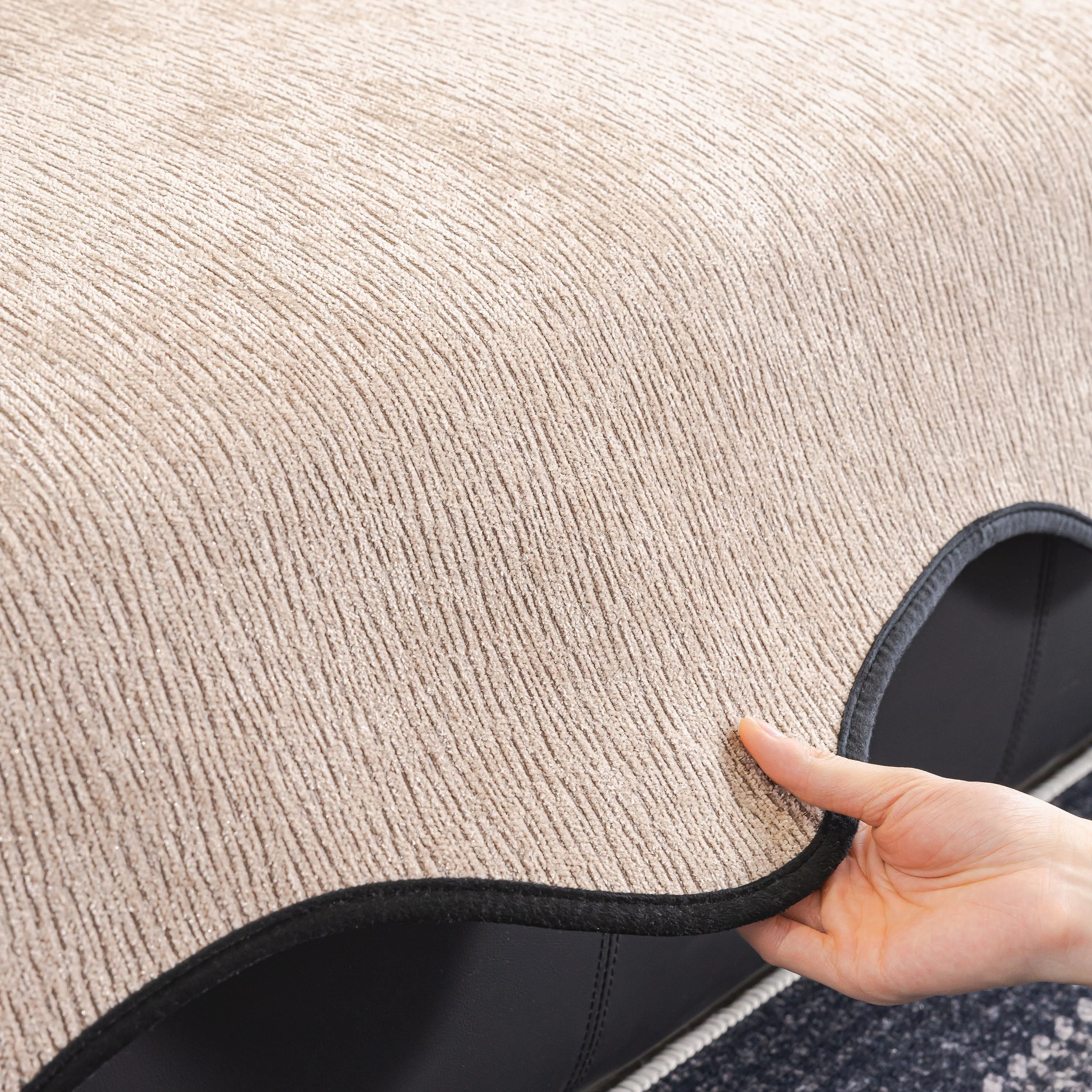 Chenille Couch Cover with Scalloped Edge, Non-Slip Modular Slipcover Sectional - Image 11