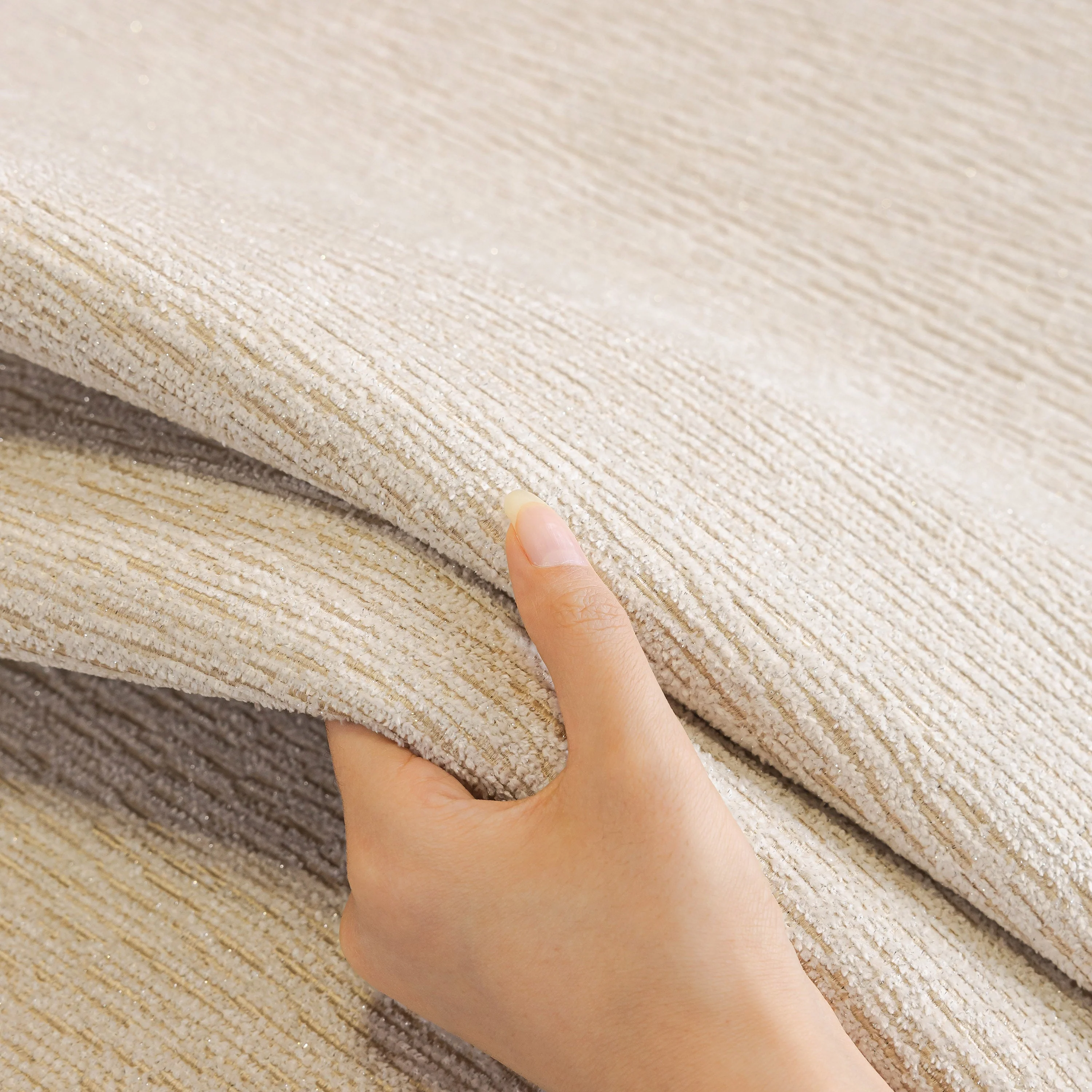 Chenille Couch Cover with Scalloped Edge, Non-Slip Modular Slipcover Sectional - Image 128