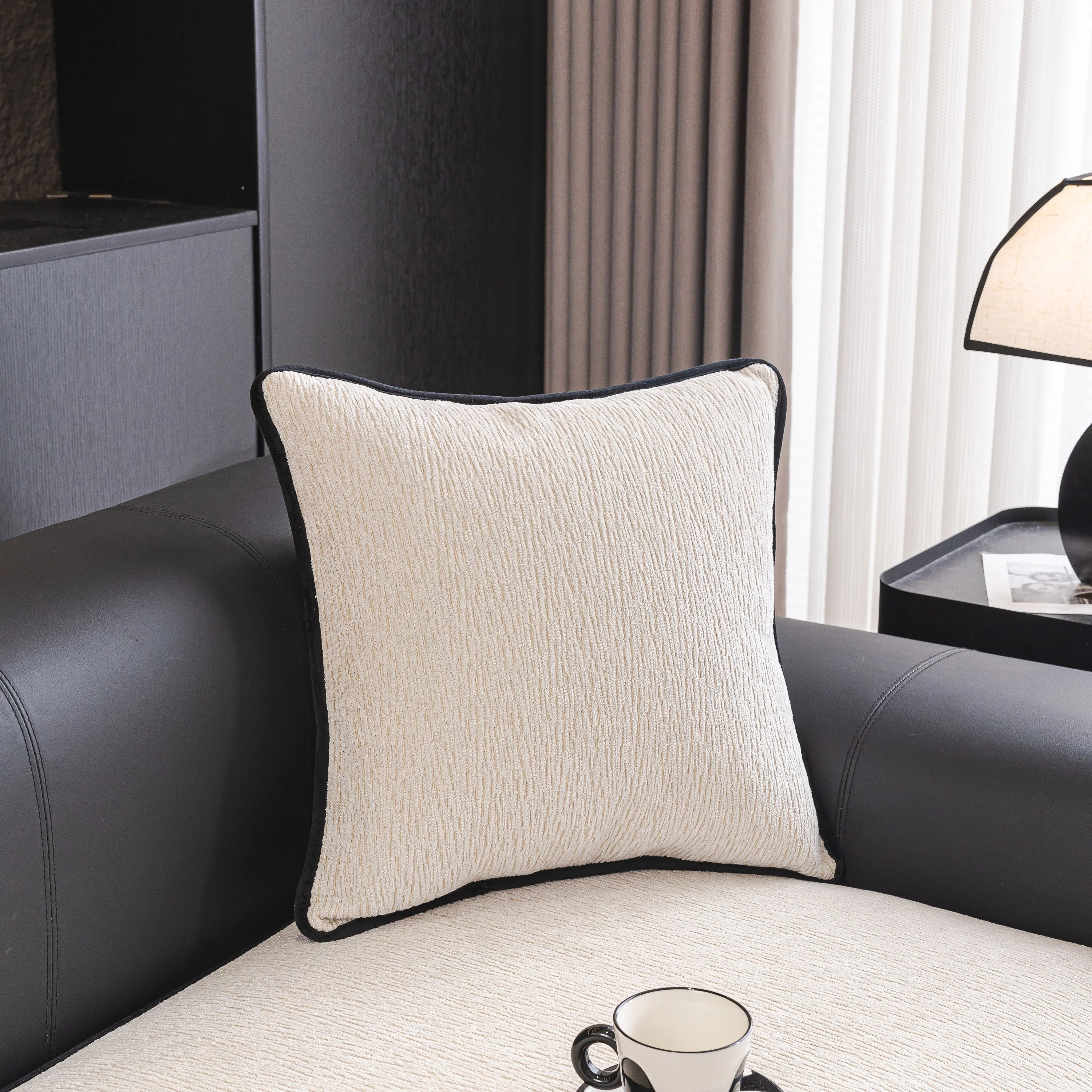 Chenille Couch Cover with Scalloped Edge, Non-Slip Modular Slipcover Sectional - Image 146