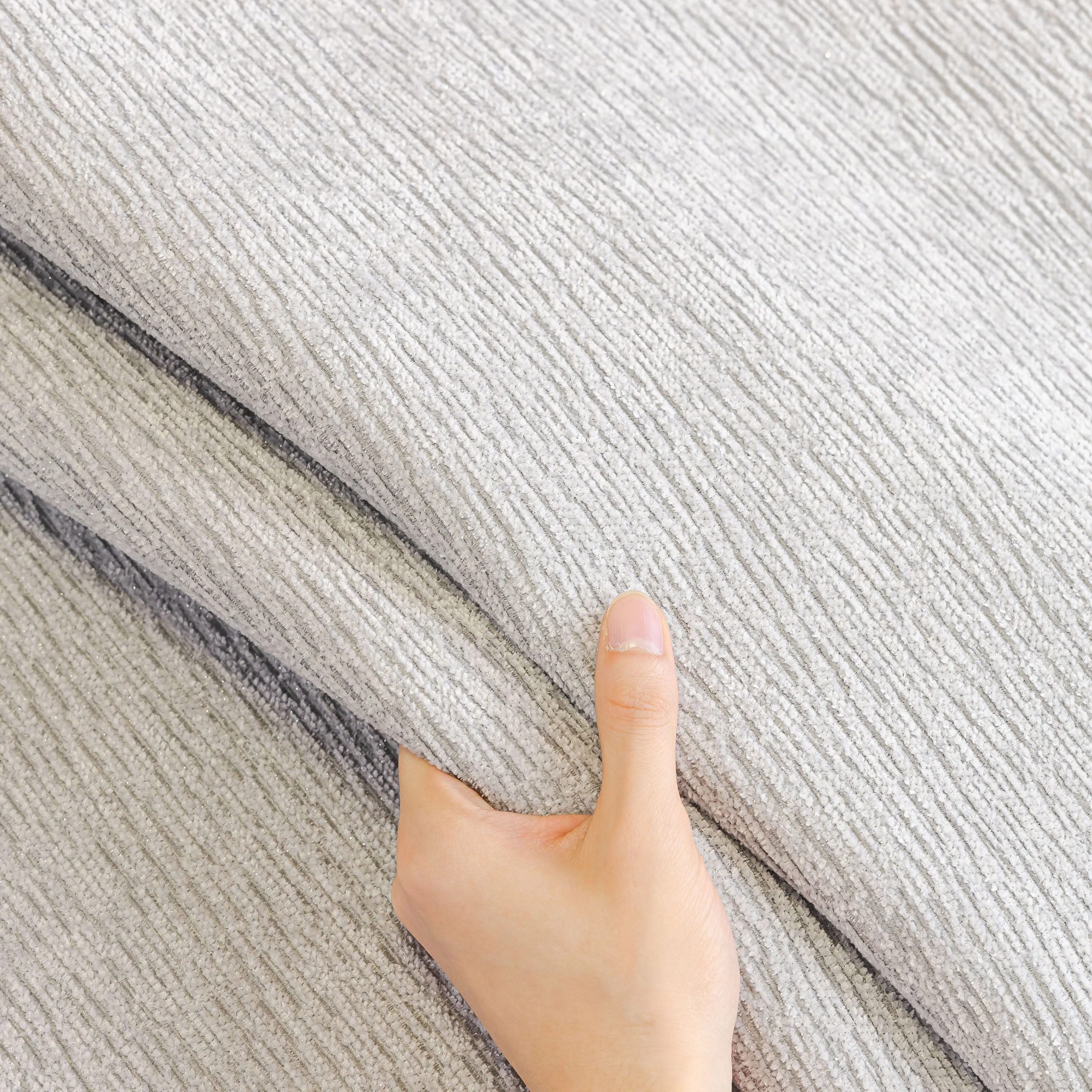 Chenille Couch Cover with Scalloped Edge, Non-Slip Modular Slipcover Sectional - Image 48