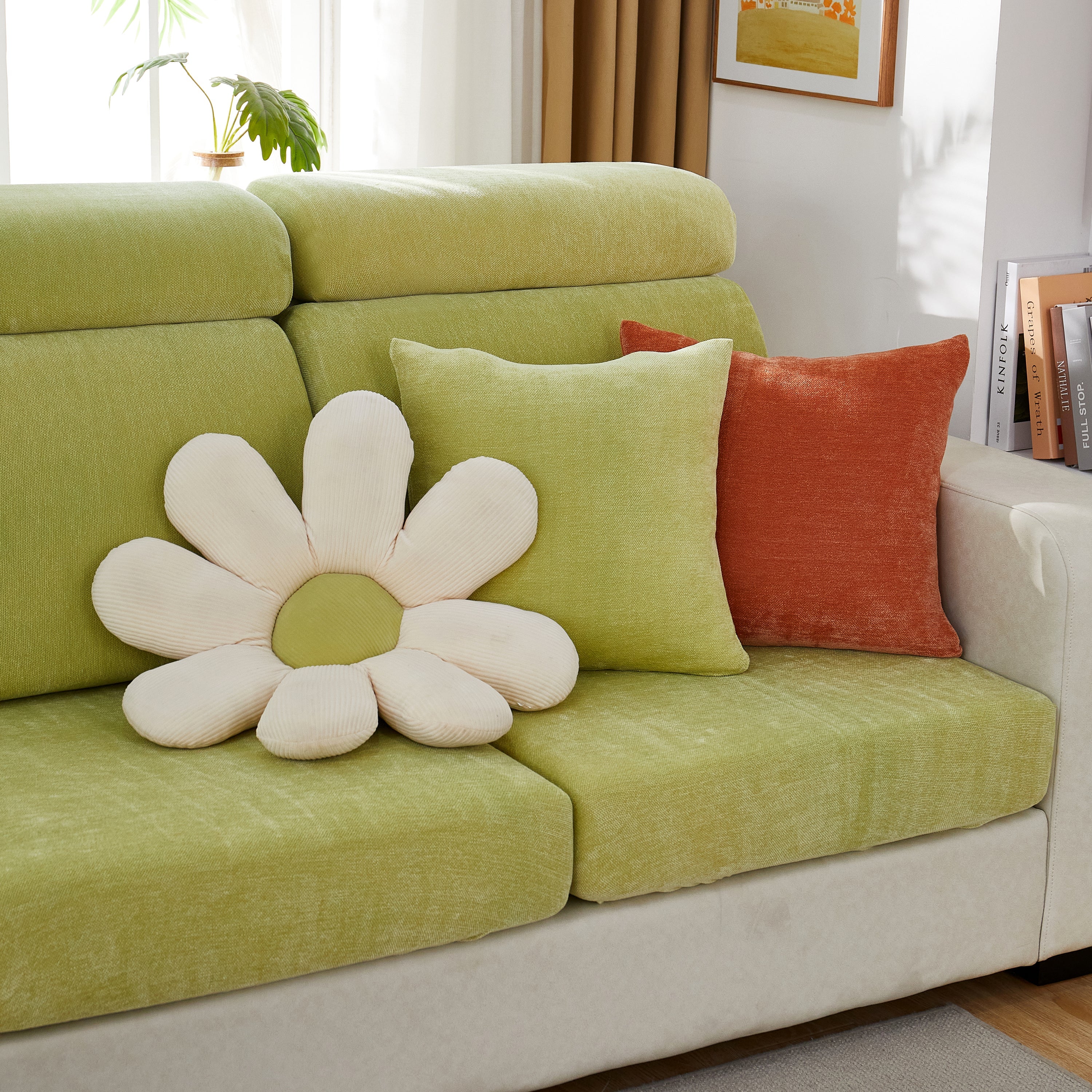 Chenille Cushion Covers for 1/2/3/4 Seater Sofas and L-shaped Couches, Furniture Covers for Pets - Image 102