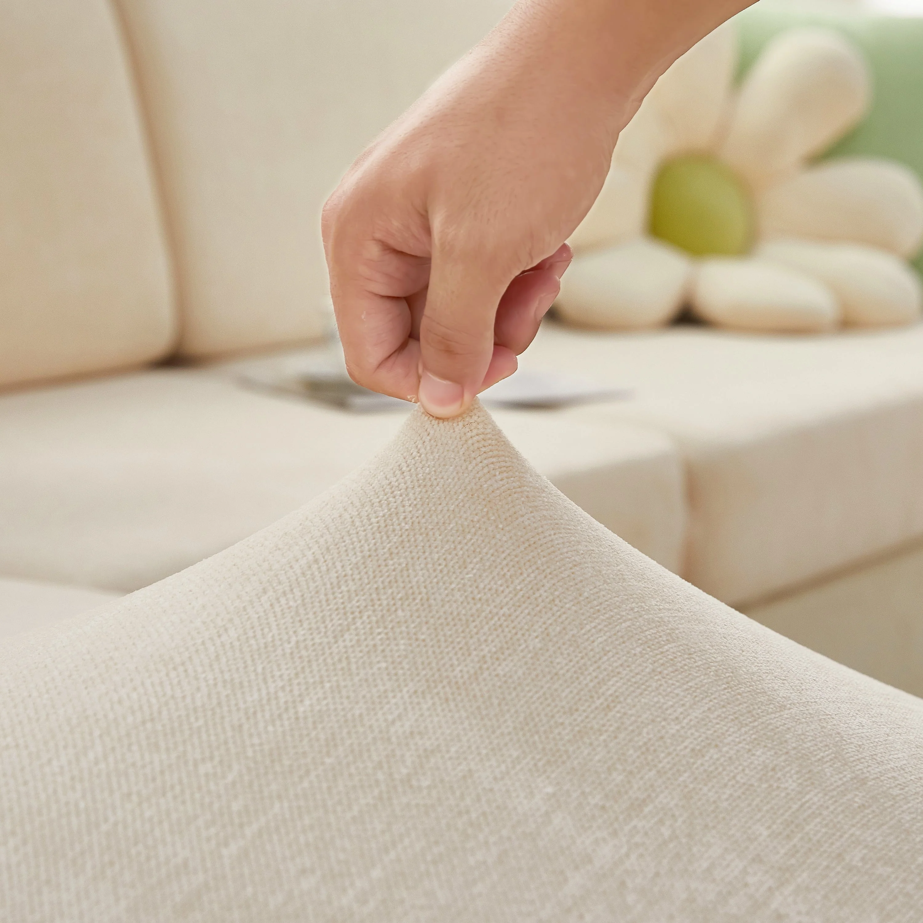 Chenille Cushion Covers for 1/2/3/4 Seater Sofas and L-shaped Couches, Furniture Covers for Pets - Image 31