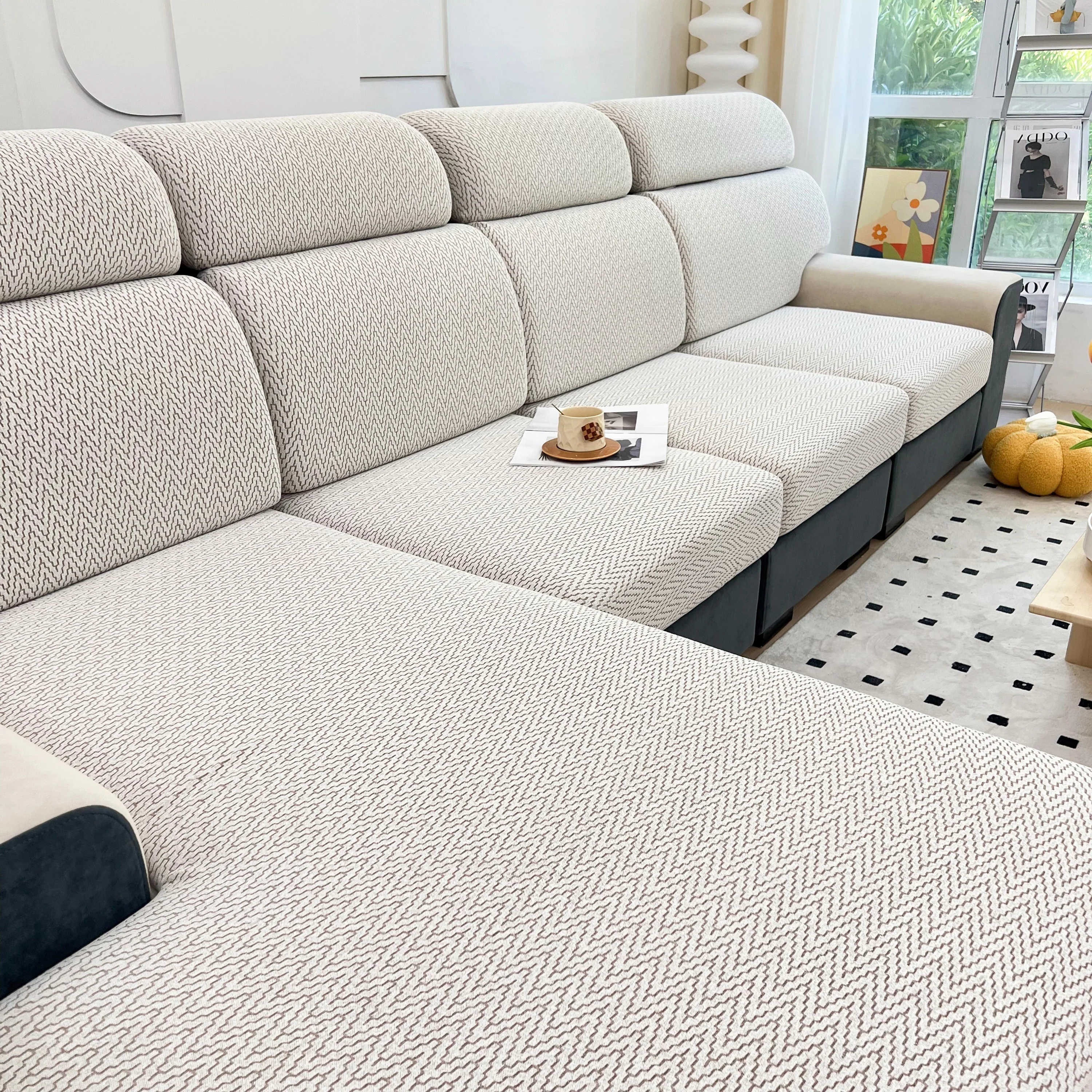 Chenille Fabric Sofa Seat Covers for Sofa 1/2/3/4 Seater, Best Couch Covers for Dogs, Pet Couch Protector - Image 101