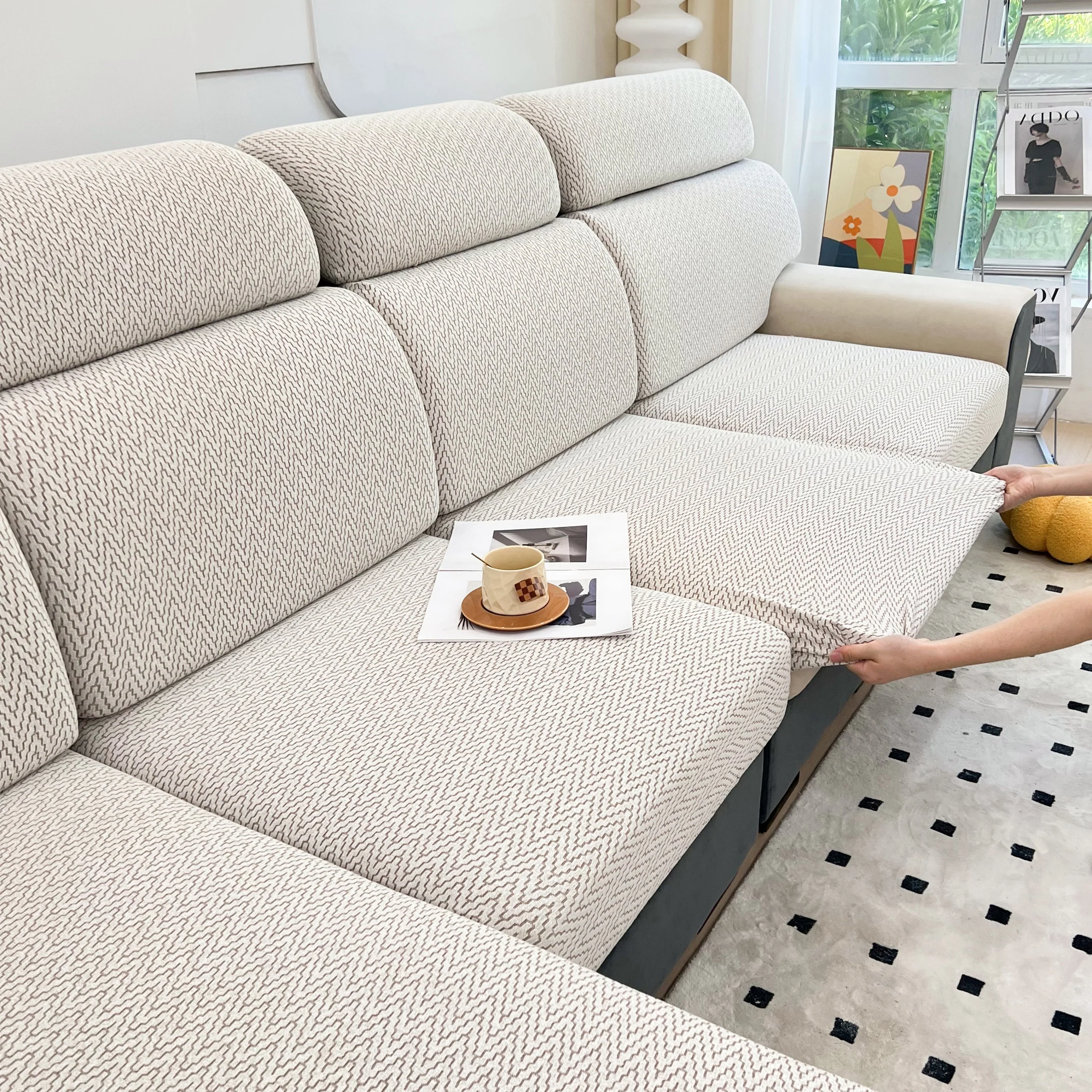 Chenille Fabric Sofa Seat Covers for Sofa 1/2/3/4 Seater, Best Couch Covers for Dogs, Pet Couch Protector - Image 102
