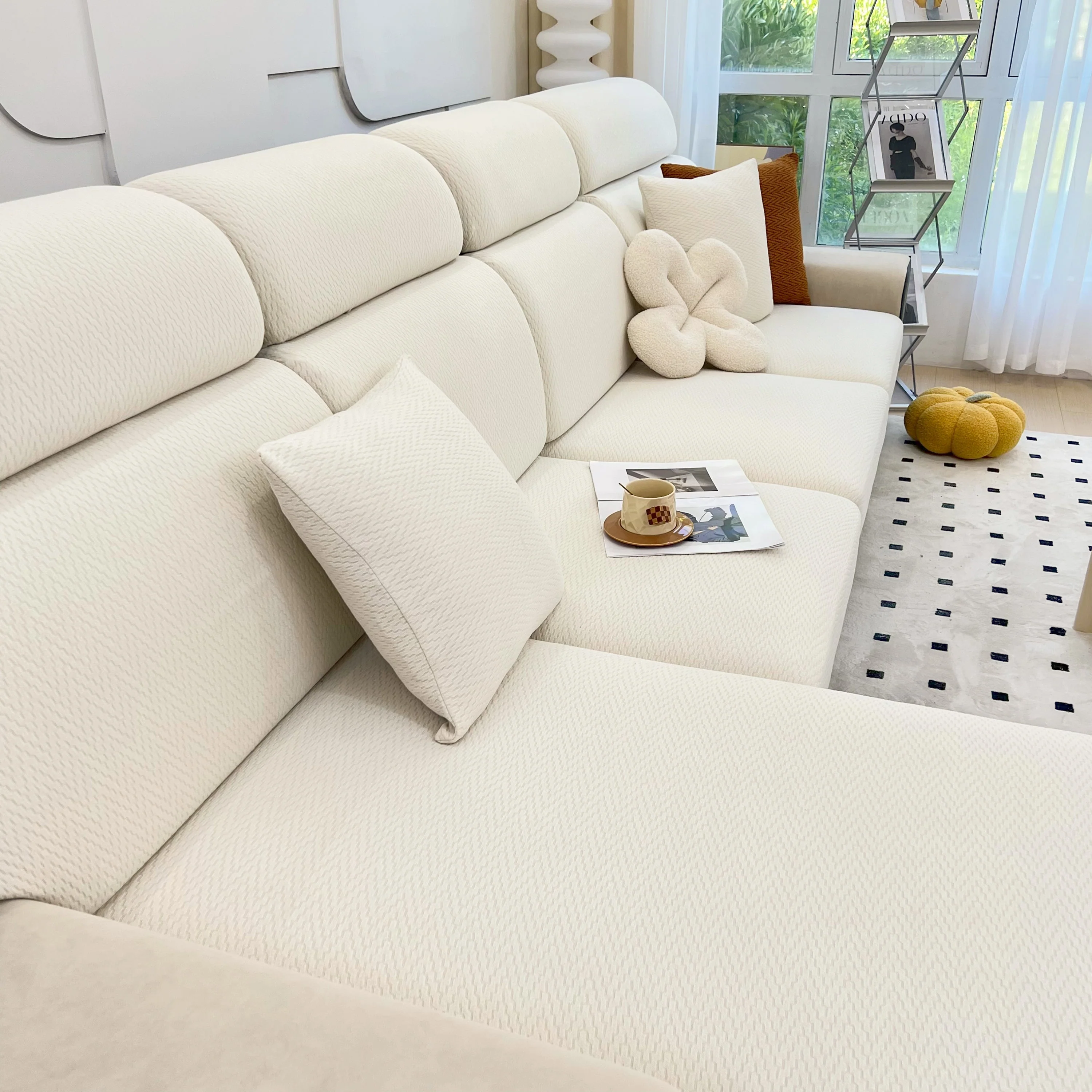 Chenille Fabric Sofa Seat Covers for Sofa 1/2/3/4 Seater, Best Couch Covers for Dogs, Pet Couch Protector - Image 118