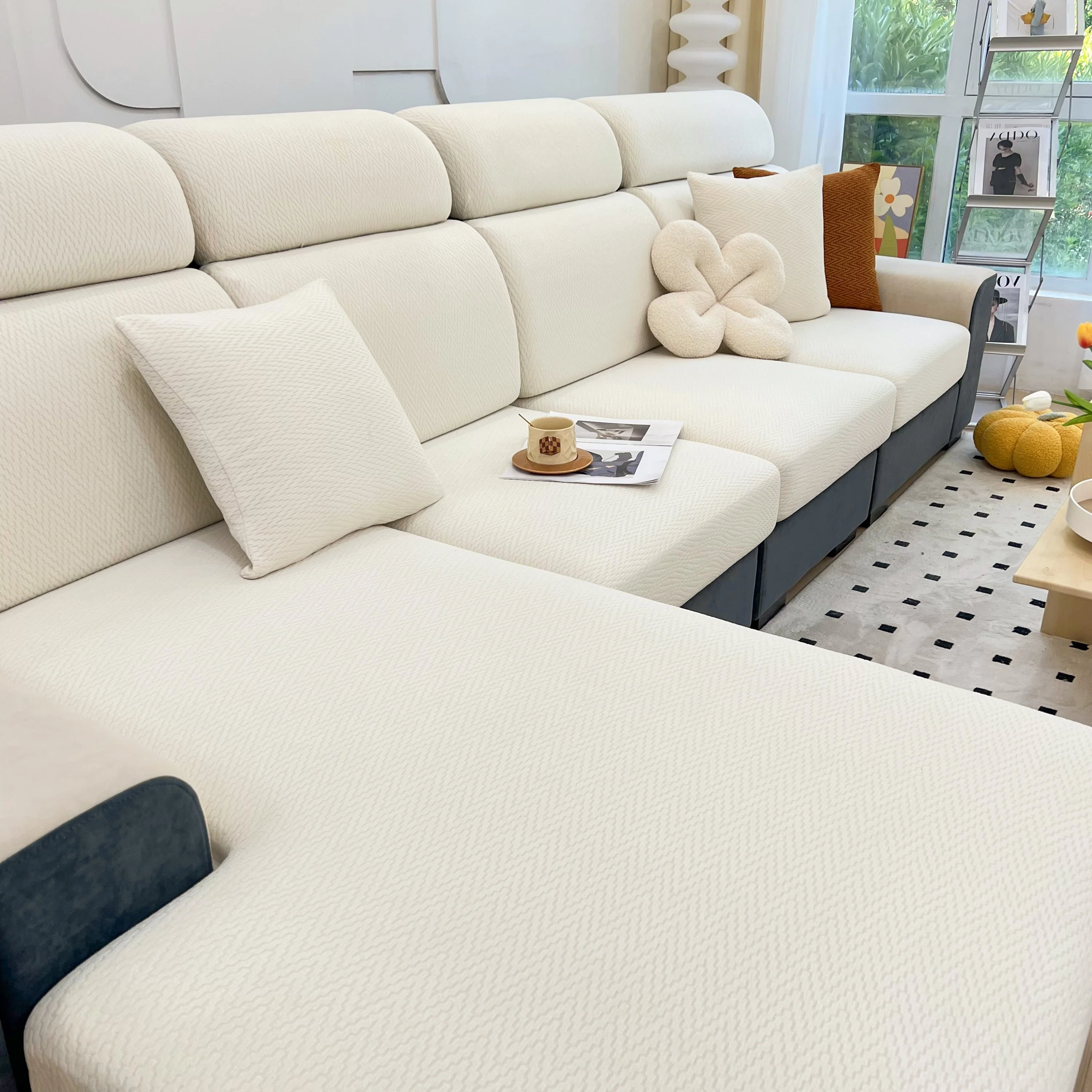 Chenille Fabric Sofa Seat Covers for Sofa 1/2/3/4 Seater, Best Couch Covers for Dogs, Pet Couch Protector - Image 120