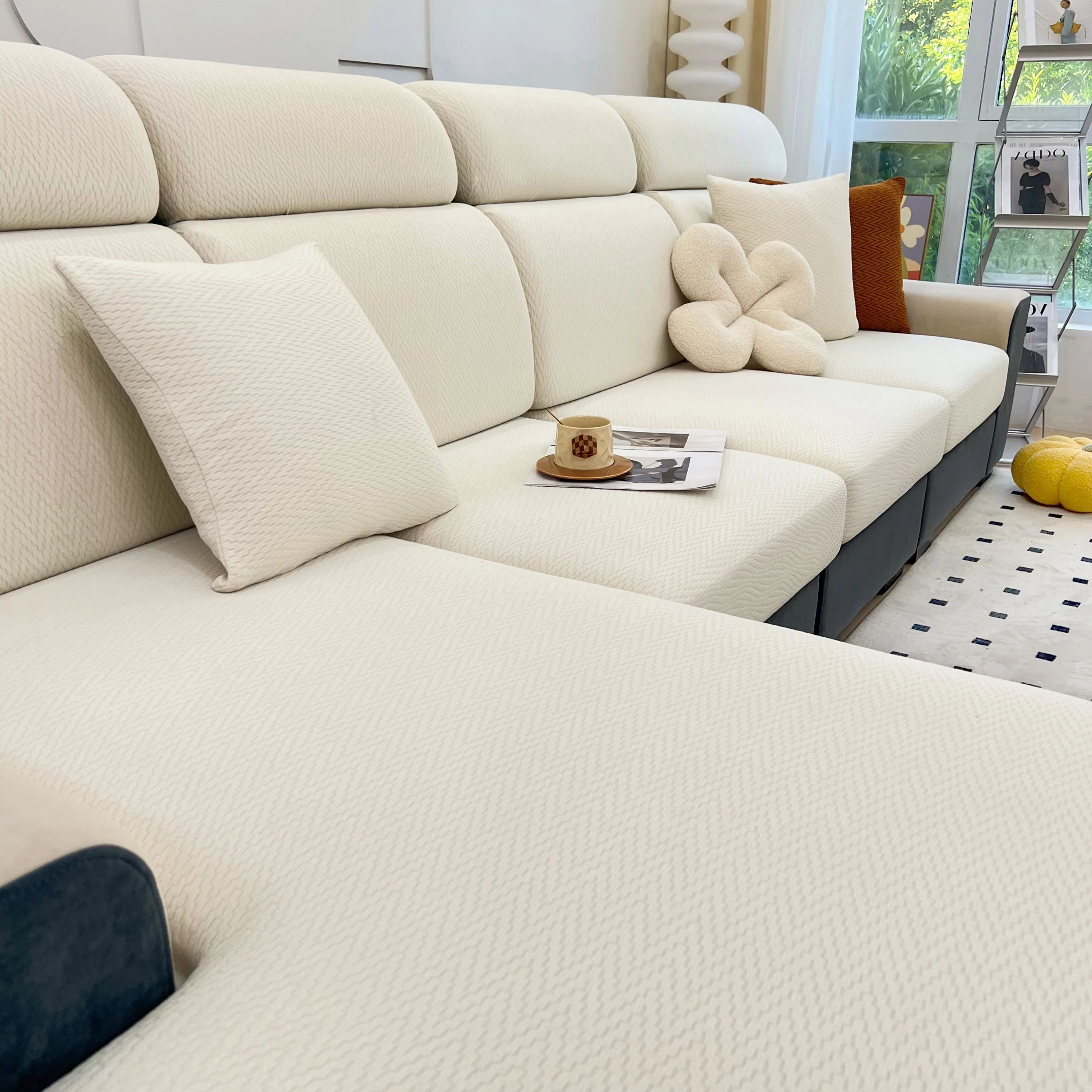Chenille Fabric Sofa Seat Covers for Sofa 1/2/3/4 Seater, Best Couch Covers for Dogs, Pet Couch Protector - Image 122