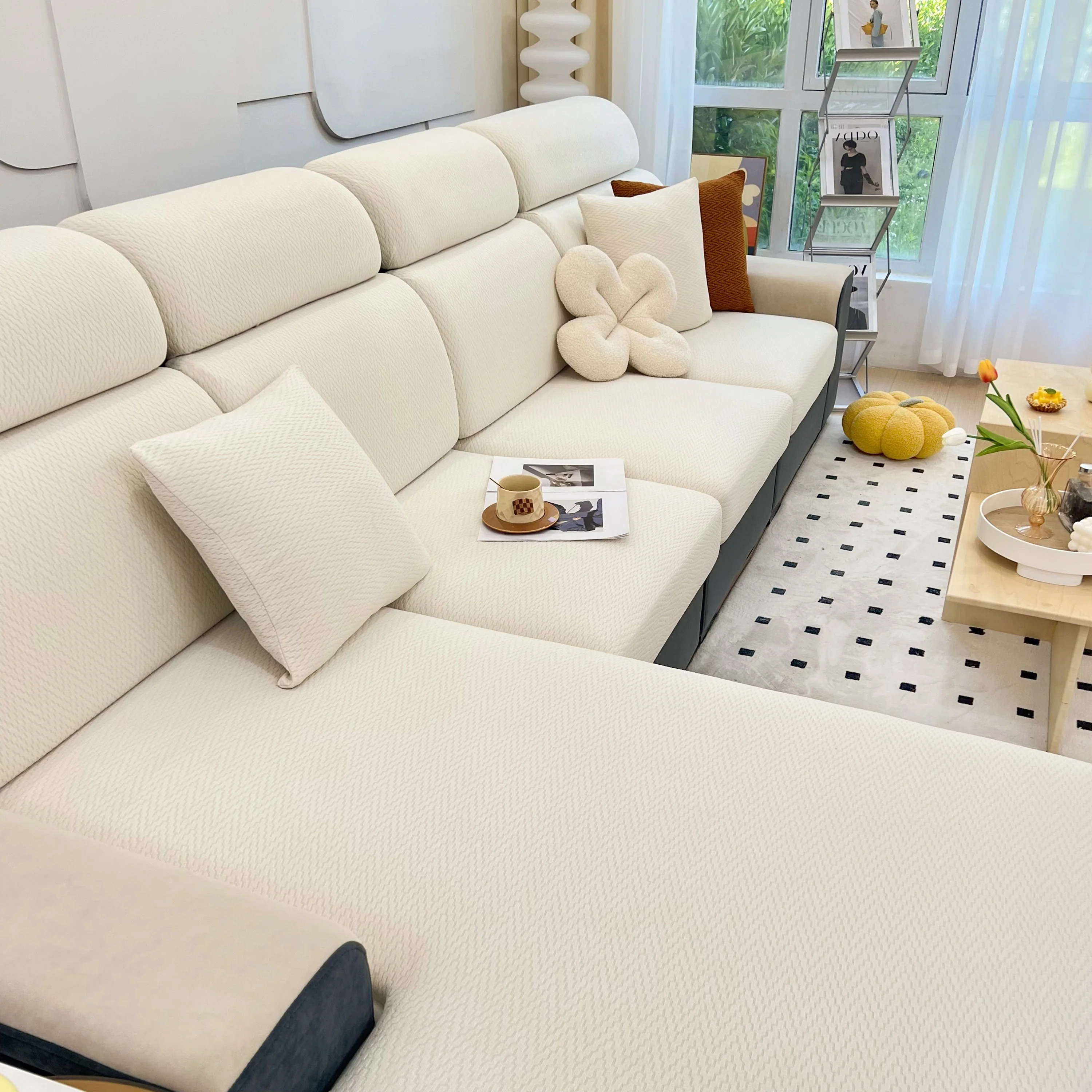 Chenille Fabric Sofa Seat Covers for Sofa 1/2/3/4 Seater, Best Couch Covers for Dogs, Pet Couch Protector - Image 123