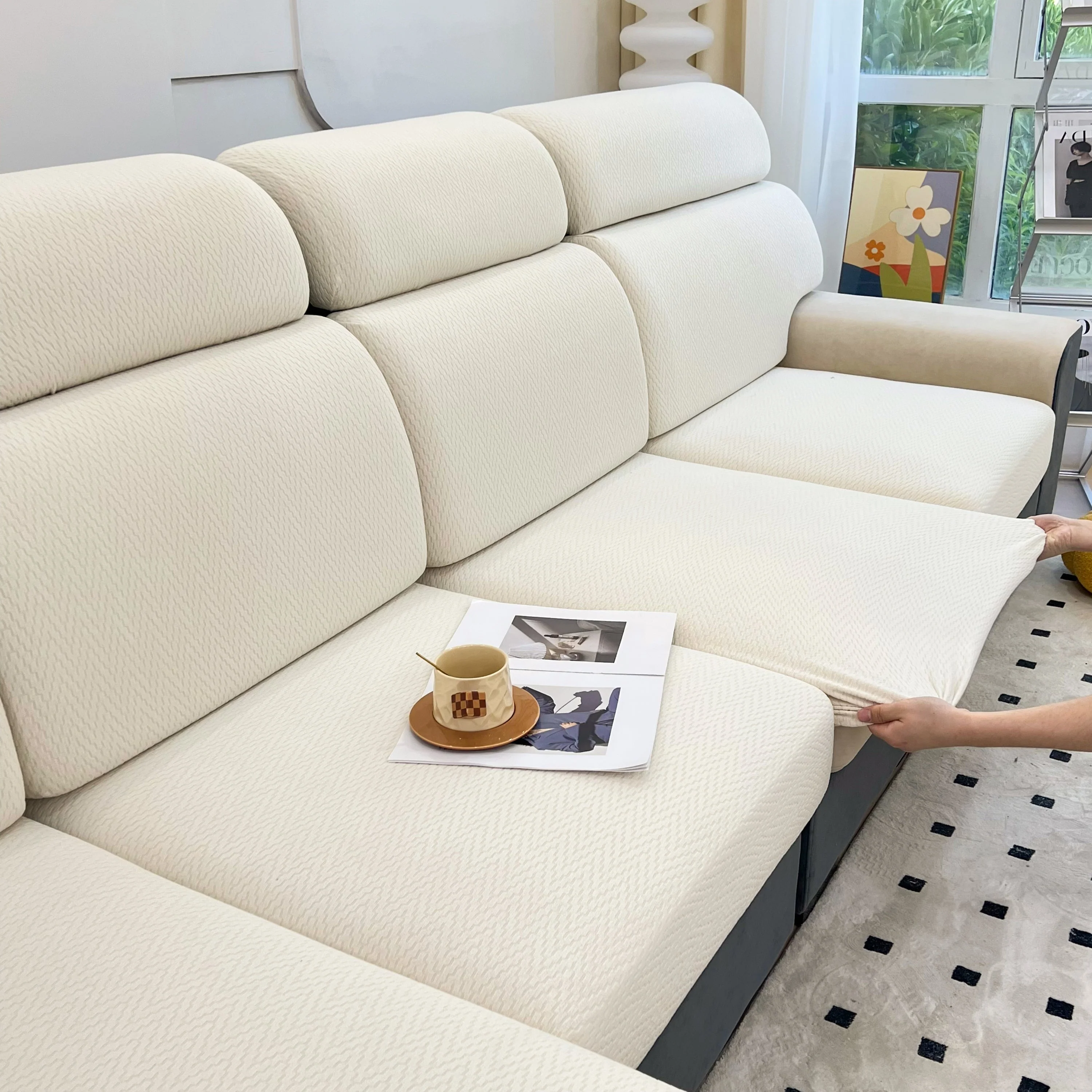 Chenille Fabric Sofa Seat Covers for Sofa 1/2/3/4 Seater, Best Couch Covers for Dogs, Pet Couch Protector - Image 129