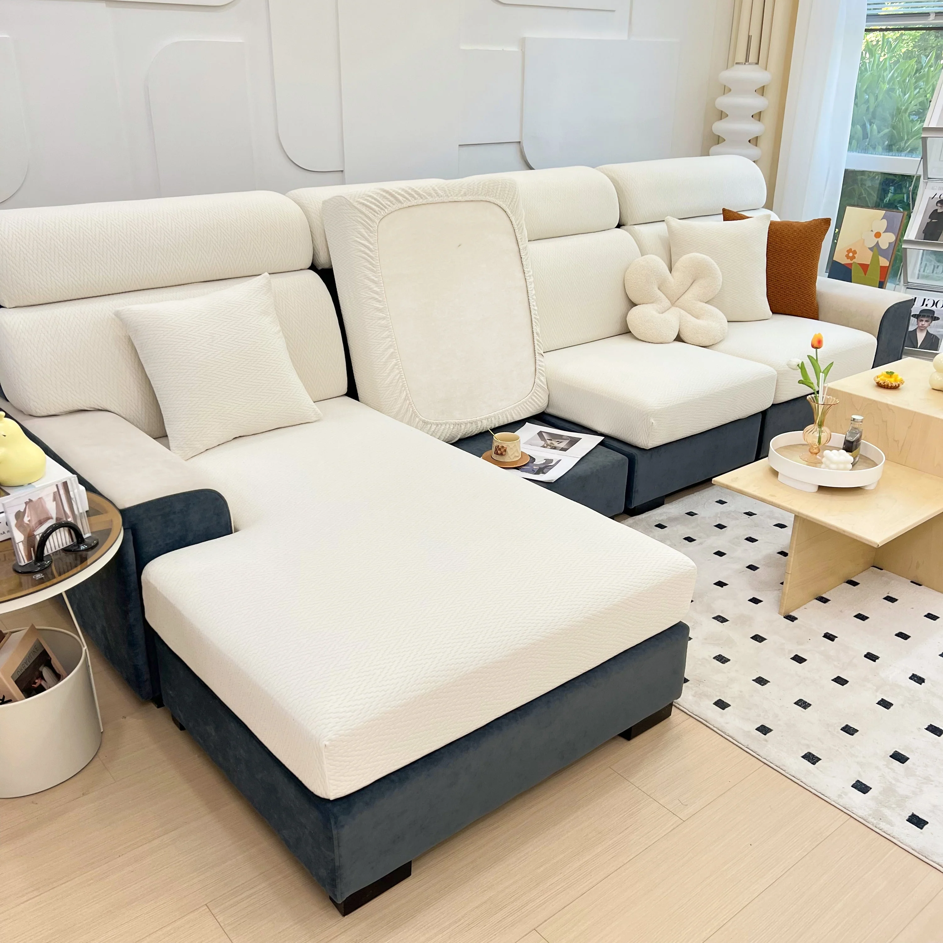 Chenille Fabric Sofa Seat Covers for Sofa 1/2/3/4 Seater, Best Couch Covers for Dogs, Pet Couch Protector - Image 132