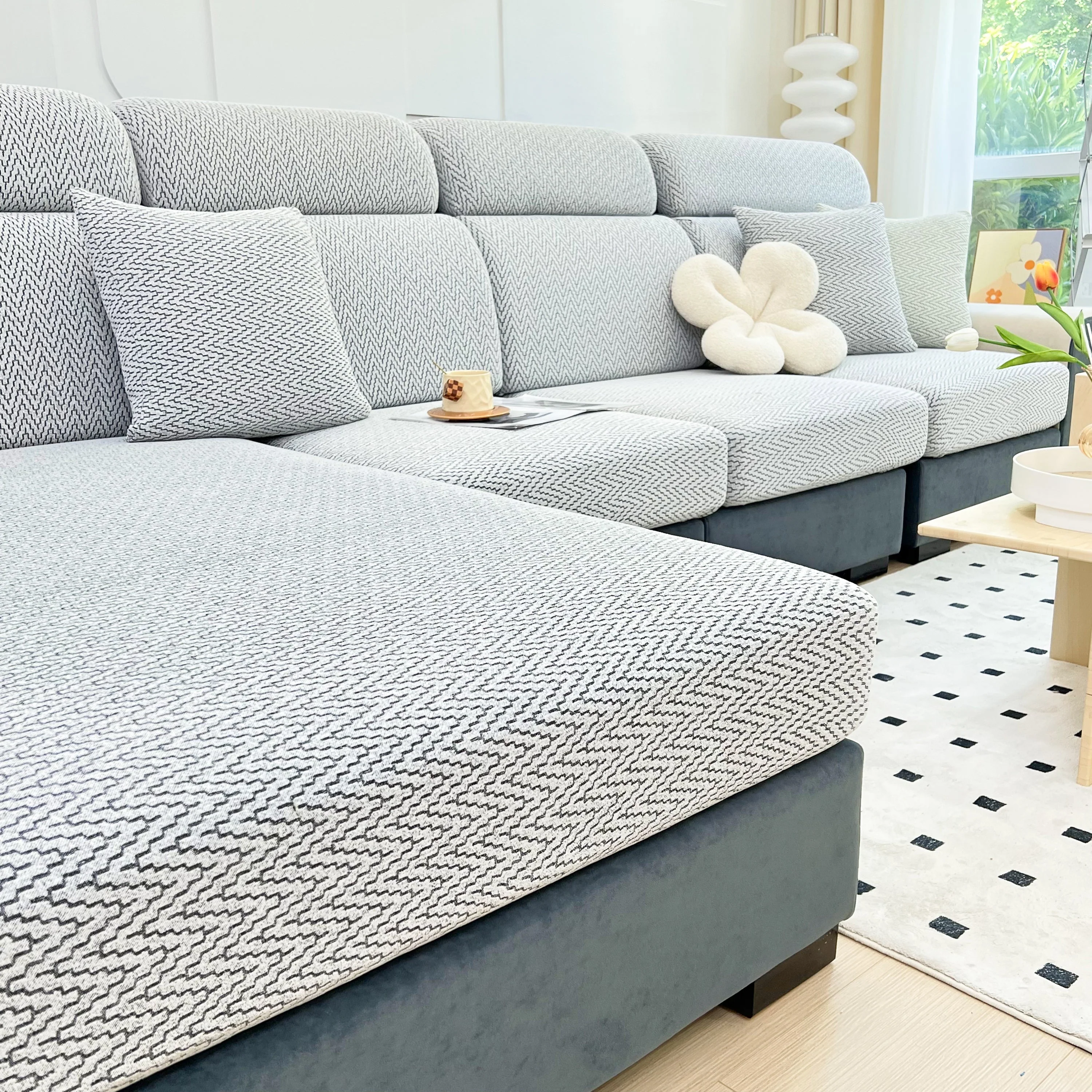 Chenille Fabric Sofa Seat Covers for Sofa 1/2/3/4 Seater, Best Couch Covers for Dogs, Pet Couch Protector - Image 29