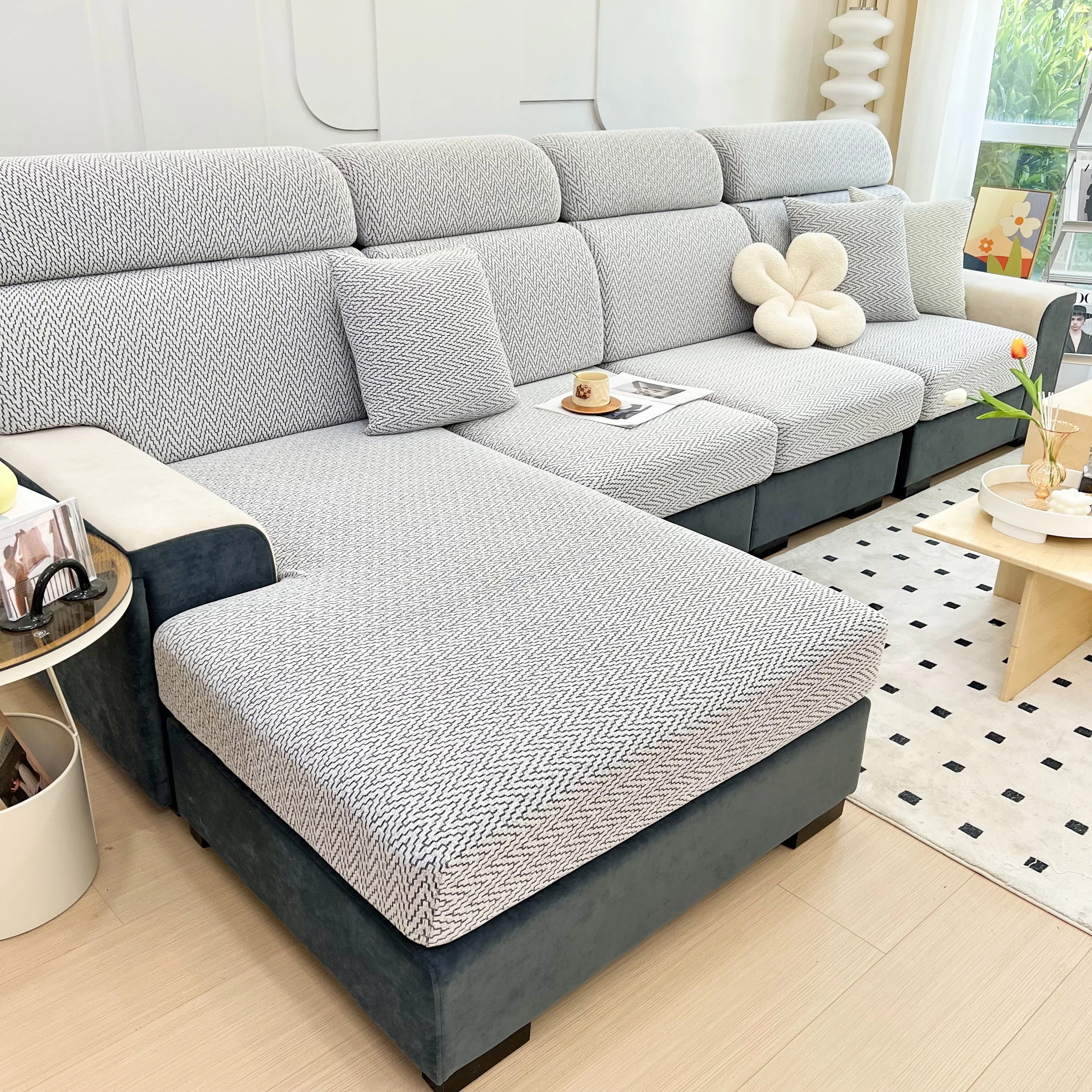 Chenille Fabric Sofa Seat Covers for Sofa 1/2/3/4 Seater, Best Couch Covers for Dogs, Pet Couch Protector - Image 31