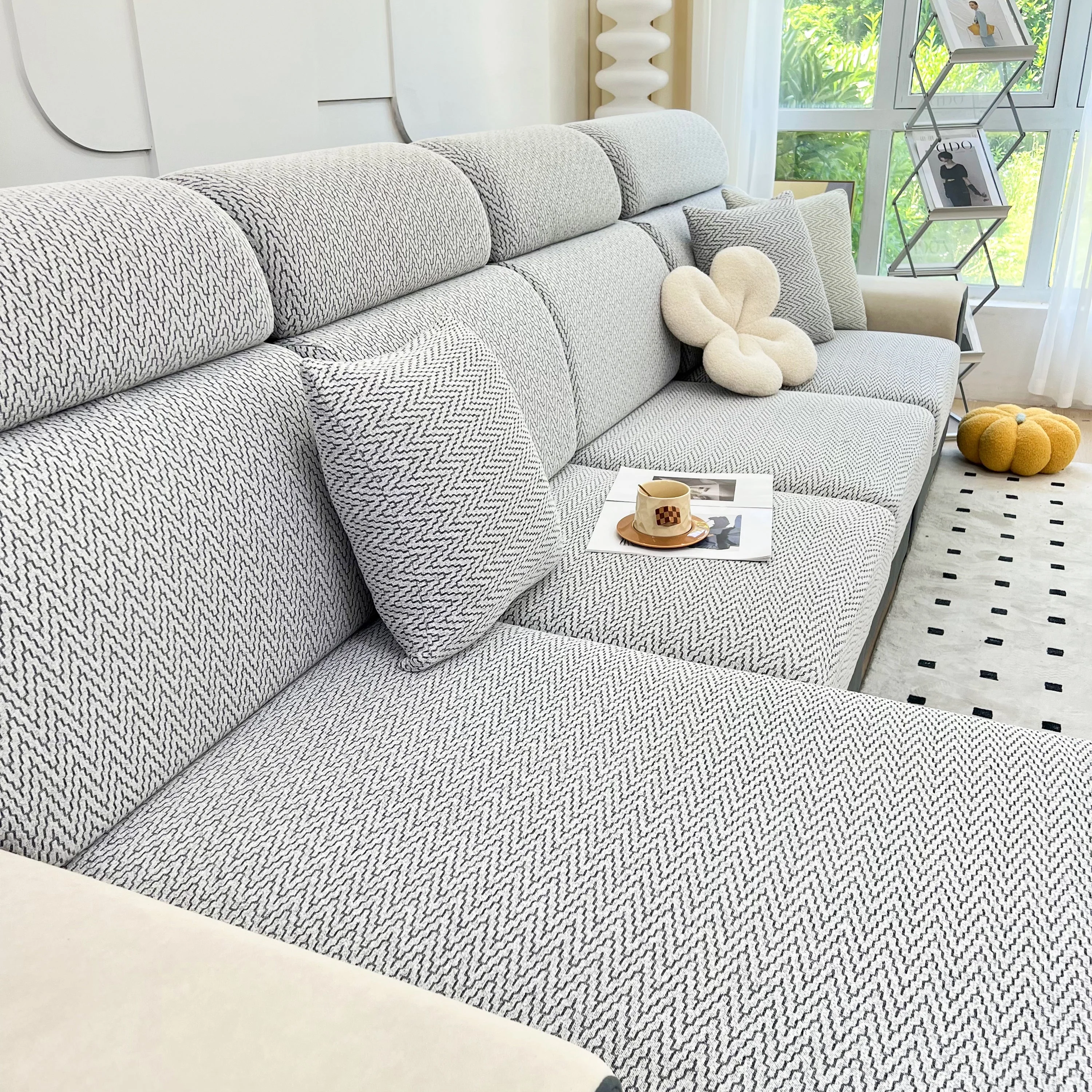 Chenille Fabric Sofa Seat Covers for Sofa 1/2/3/4 Seater, Best Couch Covers for Dogs, Pet Couch Protector - Image 33