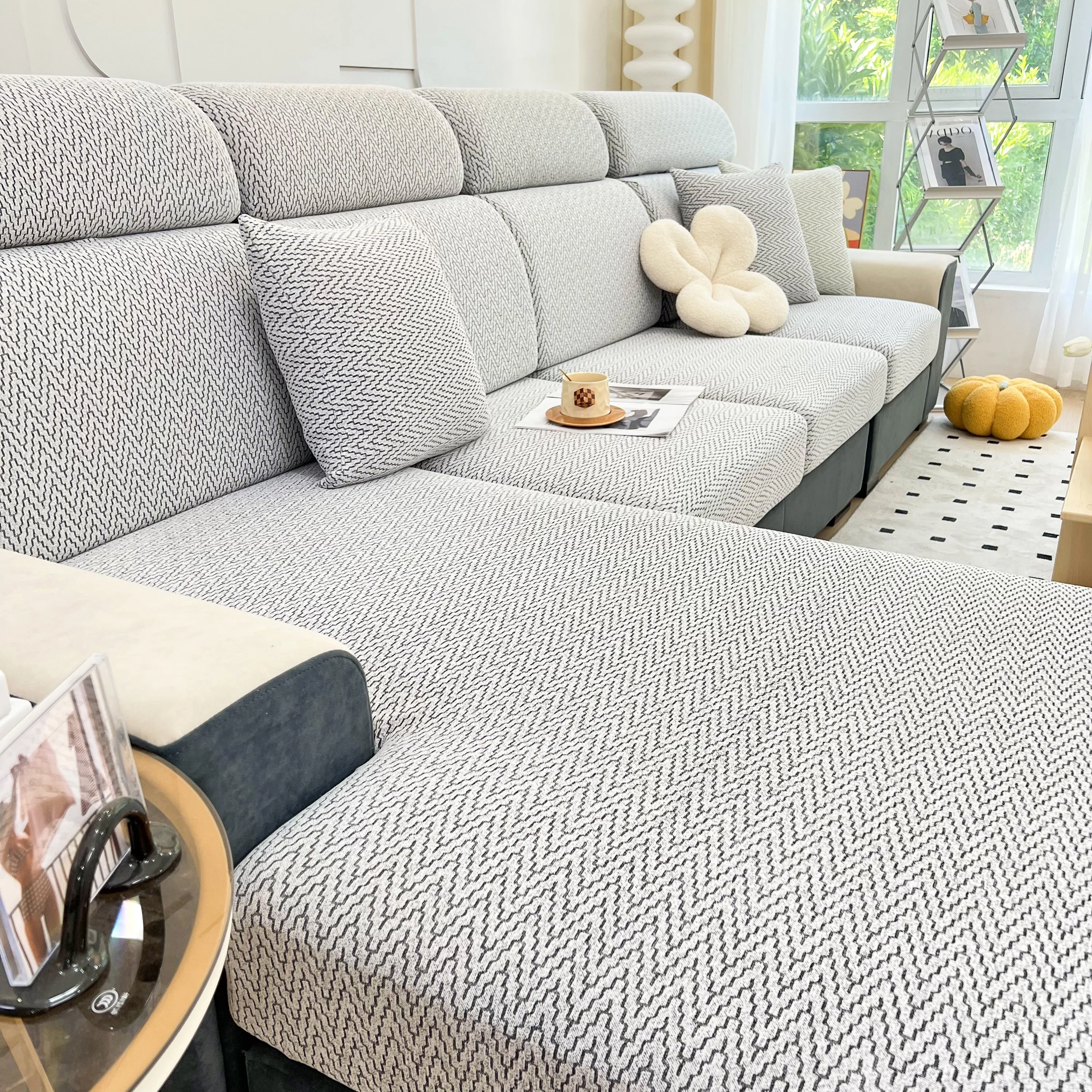 Chenille Fabric Sofa Seat Covers for Sofa 1/2/3/4 Seater, Best Couch Covers for Dogs, Pet Couch Protector - Image 34