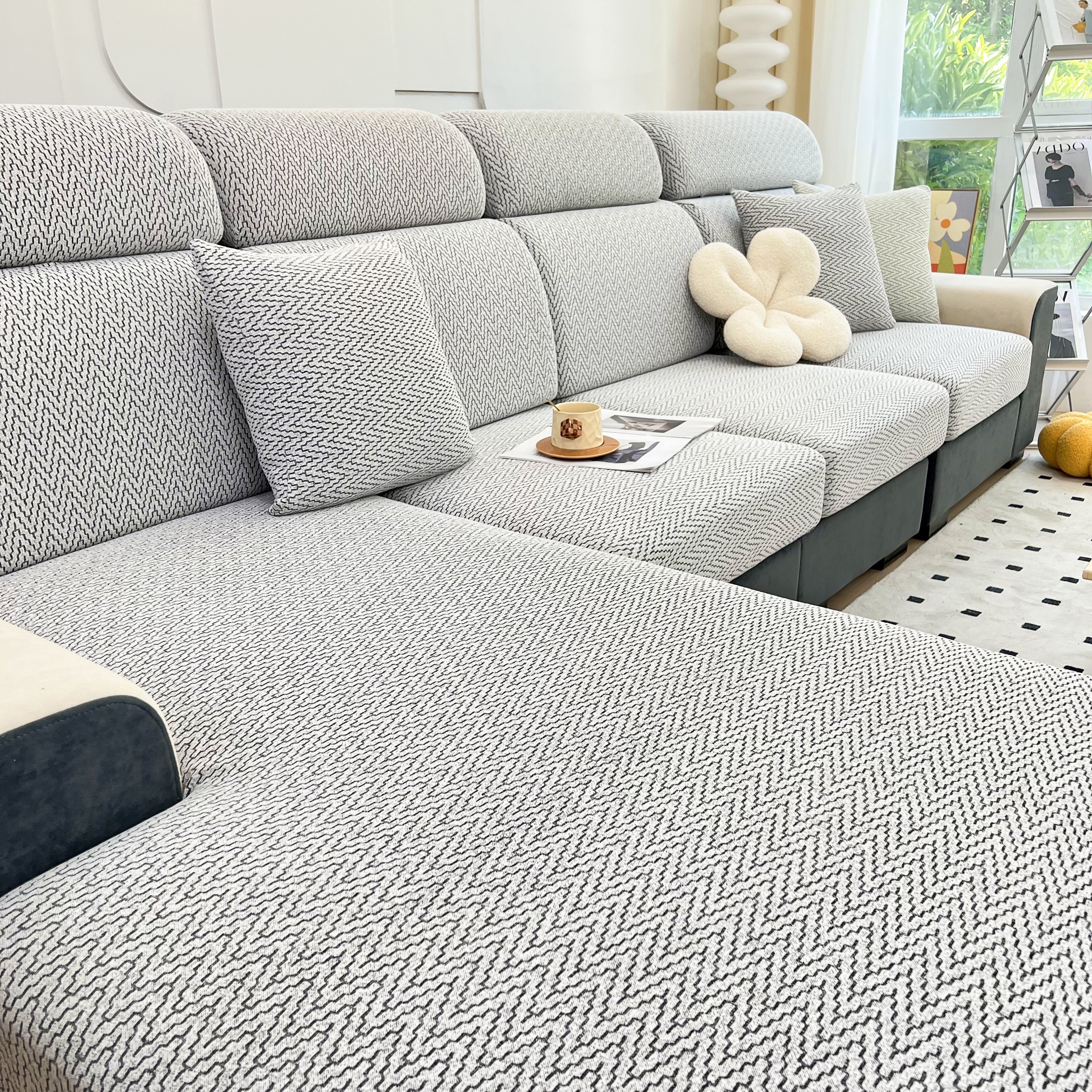 Chenille Fabric Sofa Seat Covers for Sofa 1/2/3/4 Seater, Best Couch Covers for Dogs, Pet Couch Protector - Image 35