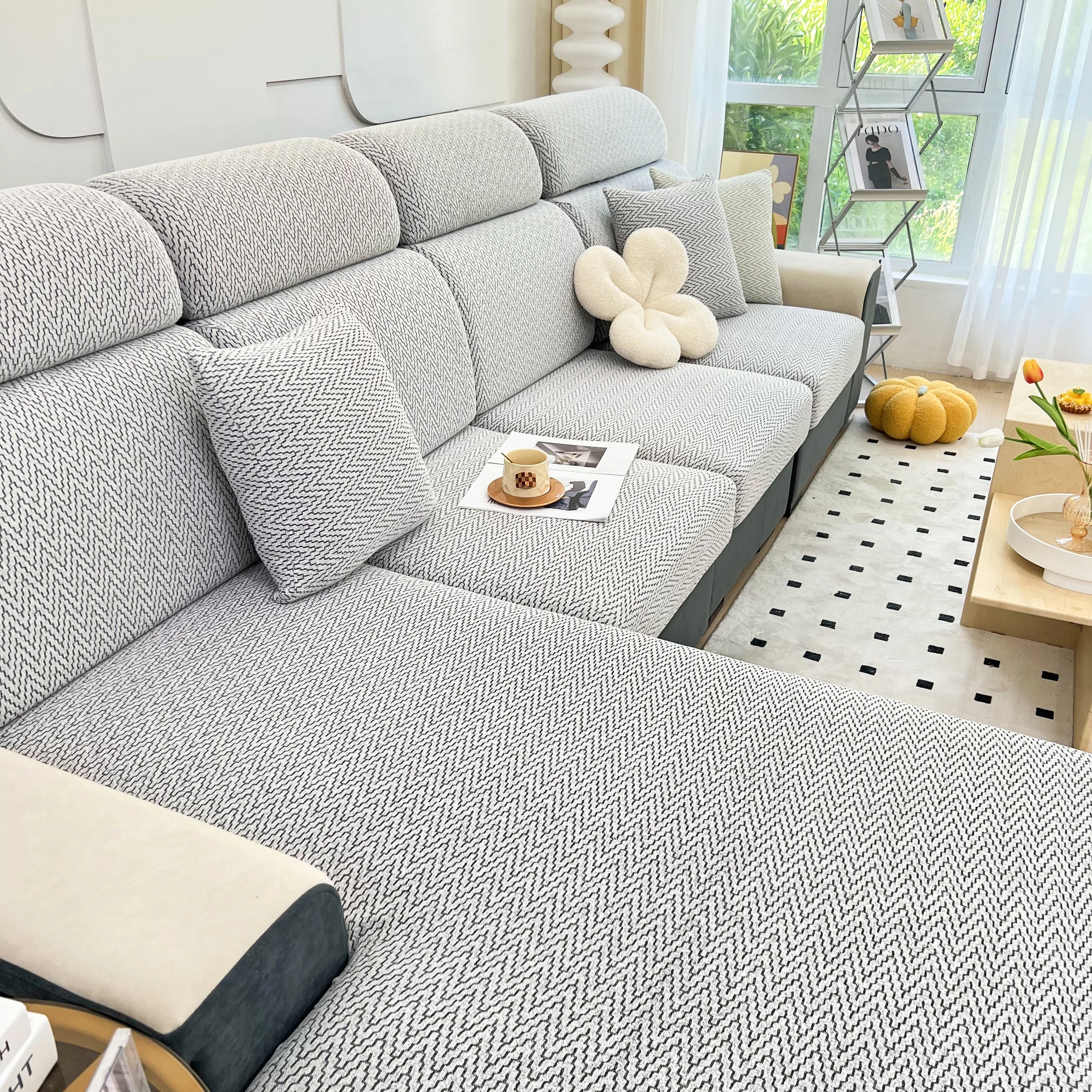 Chenille Fabric Sofa Seat Covers for Sofa 1/2/3/4 Seater, Best Couch Covers for Dogs, Pet Couch Protector - Image 36