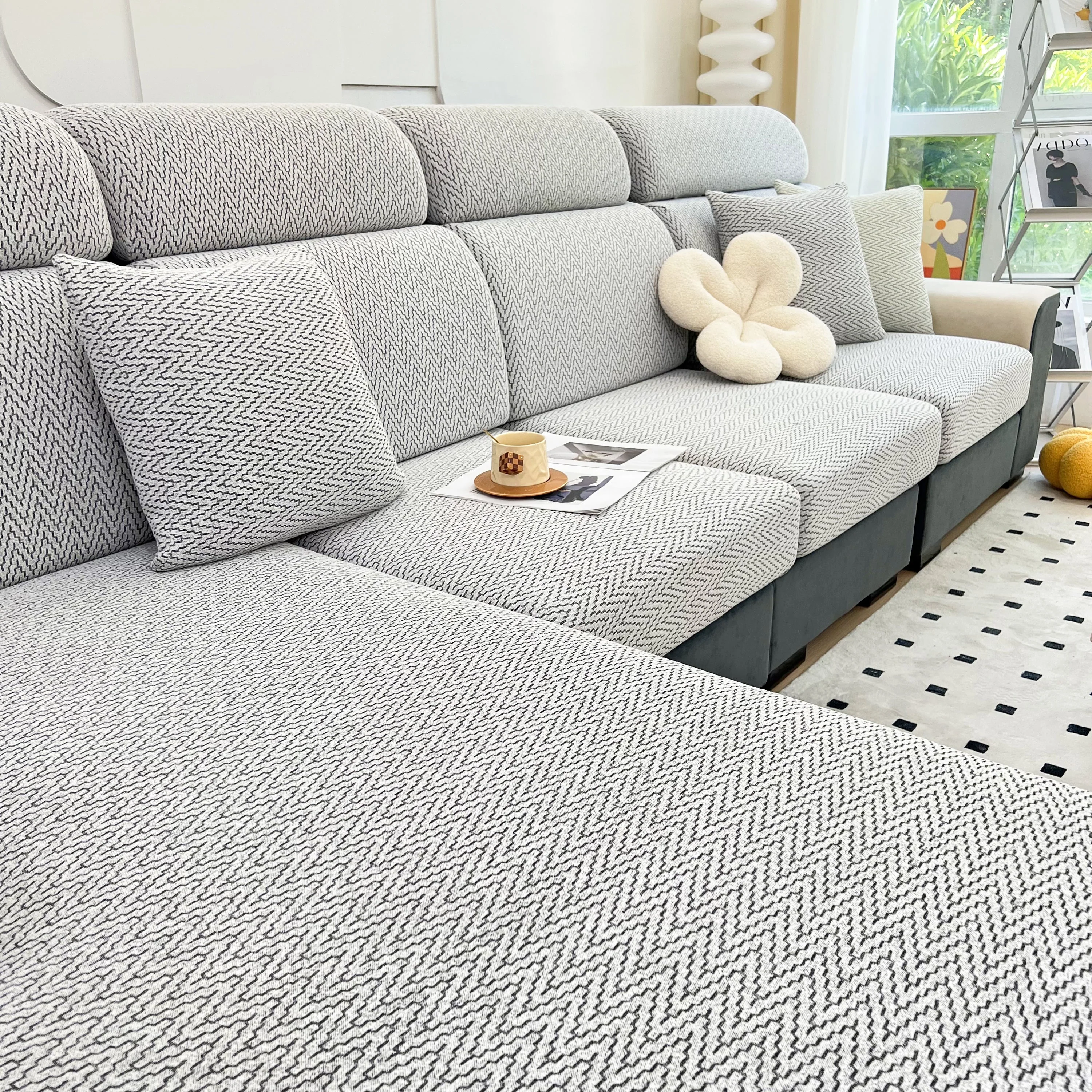 Chenille Fabric Sofa Seat Covers for Sofa 1/2/3/4 Seater, Best Couch Covers for Dogs, Pet Couch Protector - Image 37