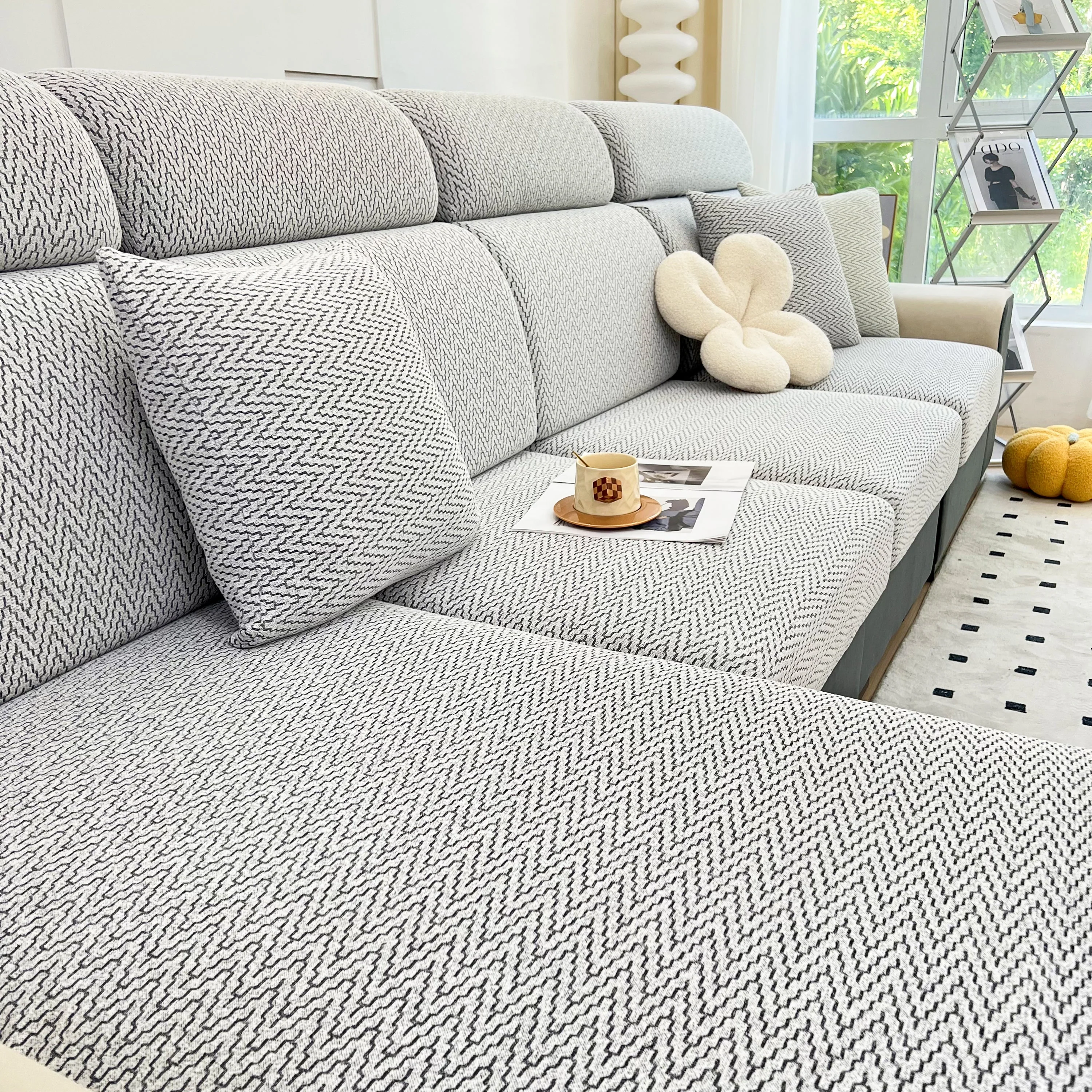 Chenille Fabric Sofa Seat Covers for Sofa 1/2/3/4 Seater, Best Couch Covers for Dogs, Pet Couch Protector - Image 38