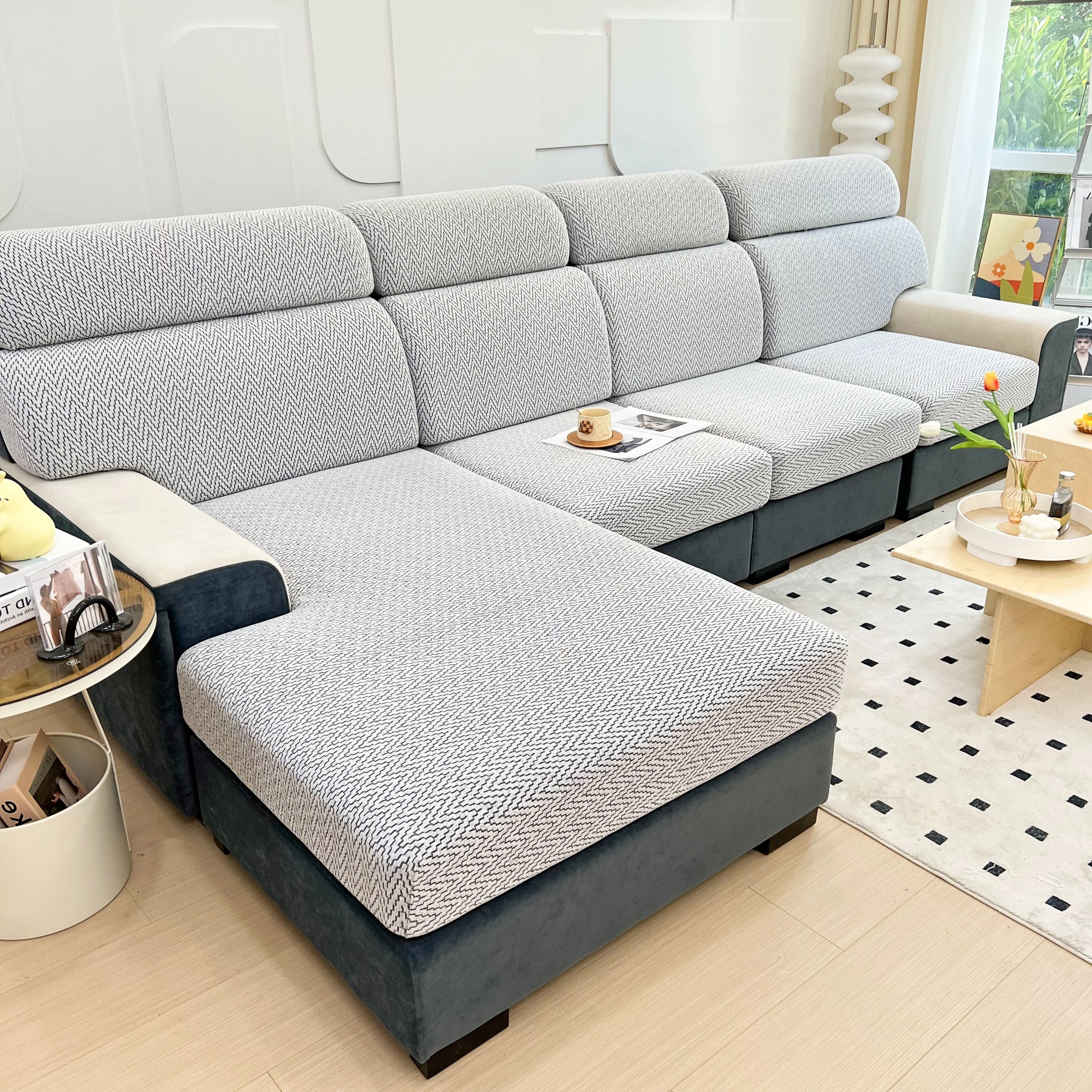 Chenille Fabric Sofa Seat Covers for Sofa 1/2/3/4 Seater, Best Couch Covers for Dogs, Pet Couch Protector - Image 40