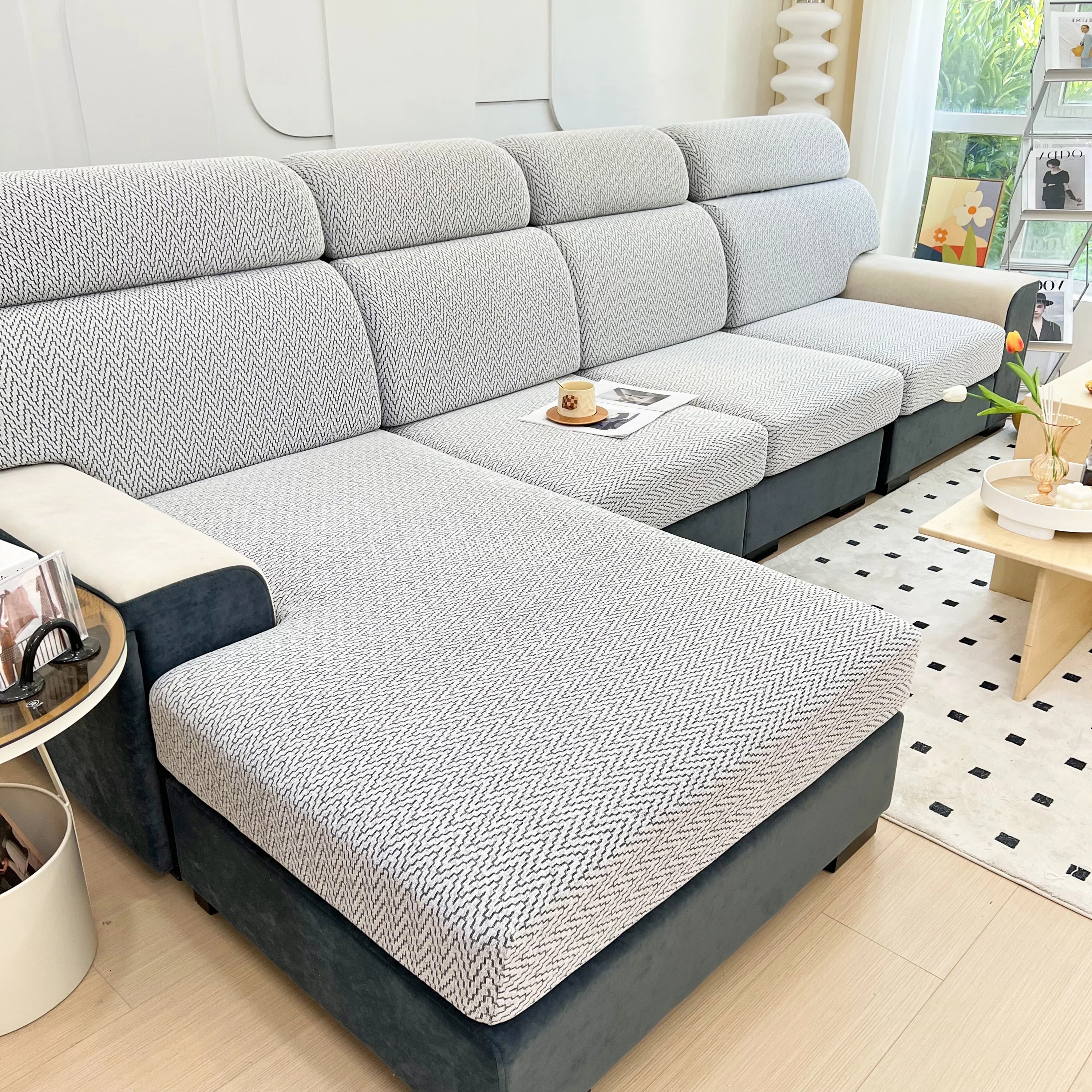 Chenille Fabric Sofa Seat Covers for Sofa 1/2/3/4 Seater, Best Couch Covers for Dogs, Pet Couch Protector - Image 41