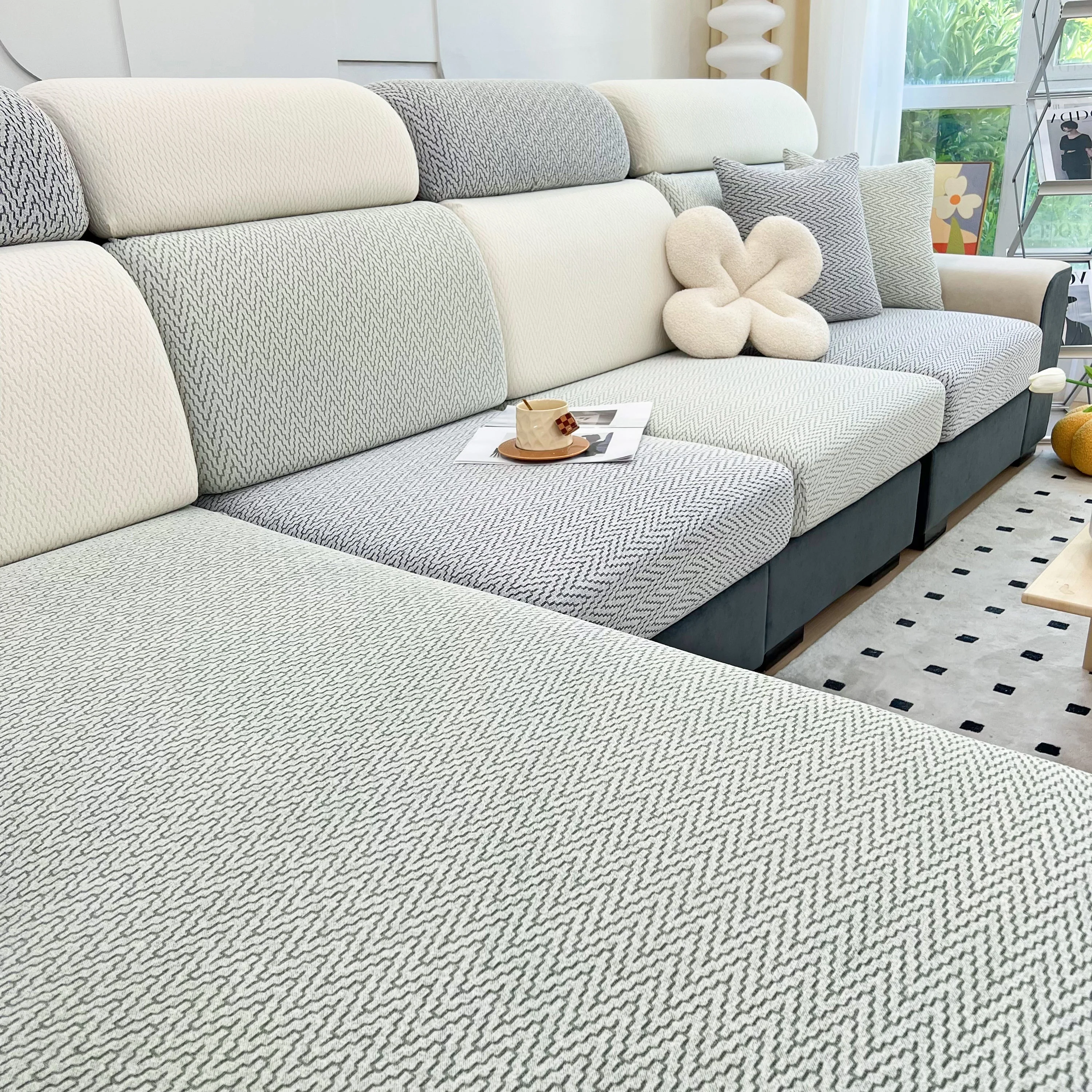 Chenille Fabric Sofa Seat Covers for Sofa 1/2/3/4 Seater, Best Couch Covers for Dogs, Pet Couch Protector - Image 53