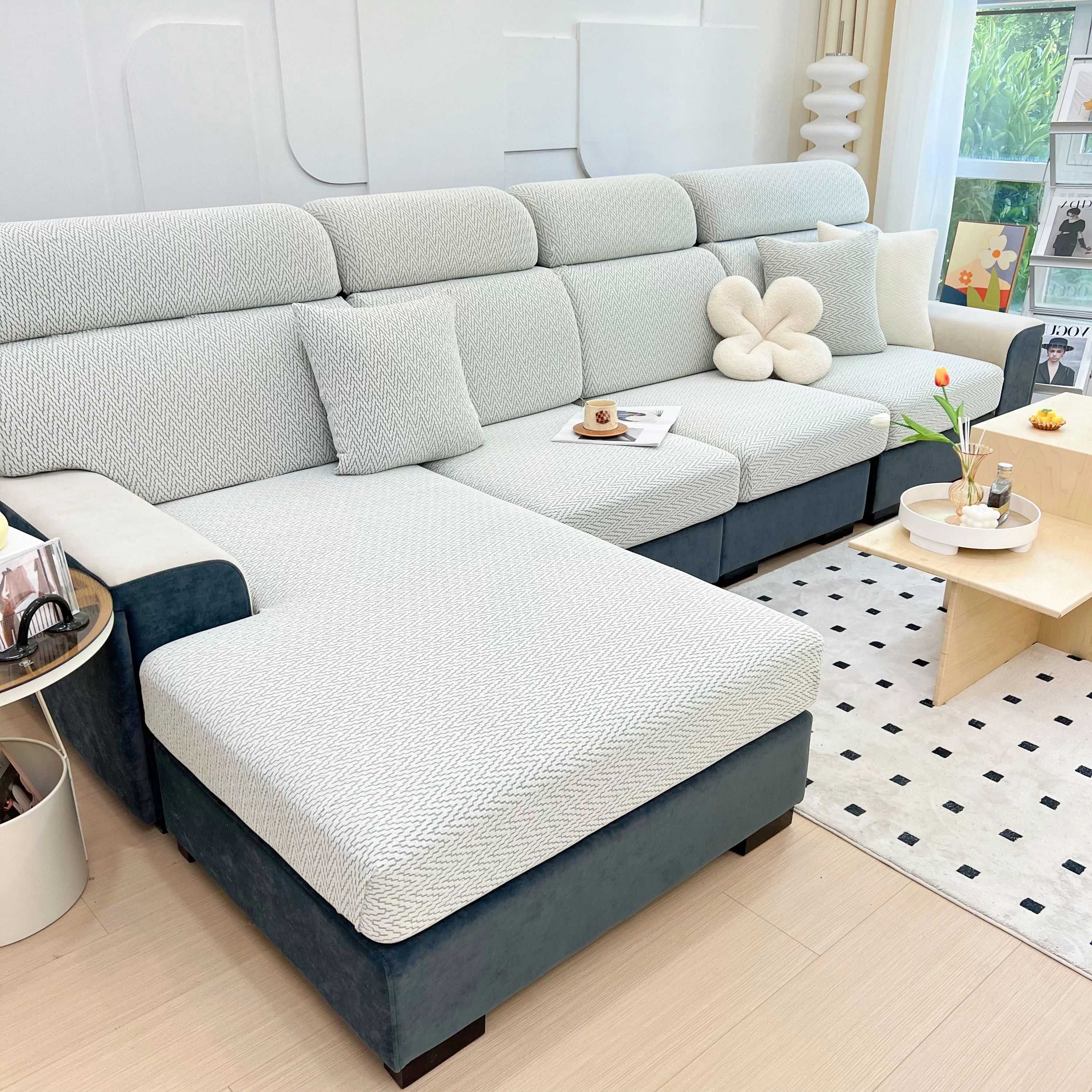 Chenille Fabric Sofa Seat Covers for Sofa 1/2/3/4 Seater, Best Couch Covers for Dogs, Pet Couch Protector - Image 58
