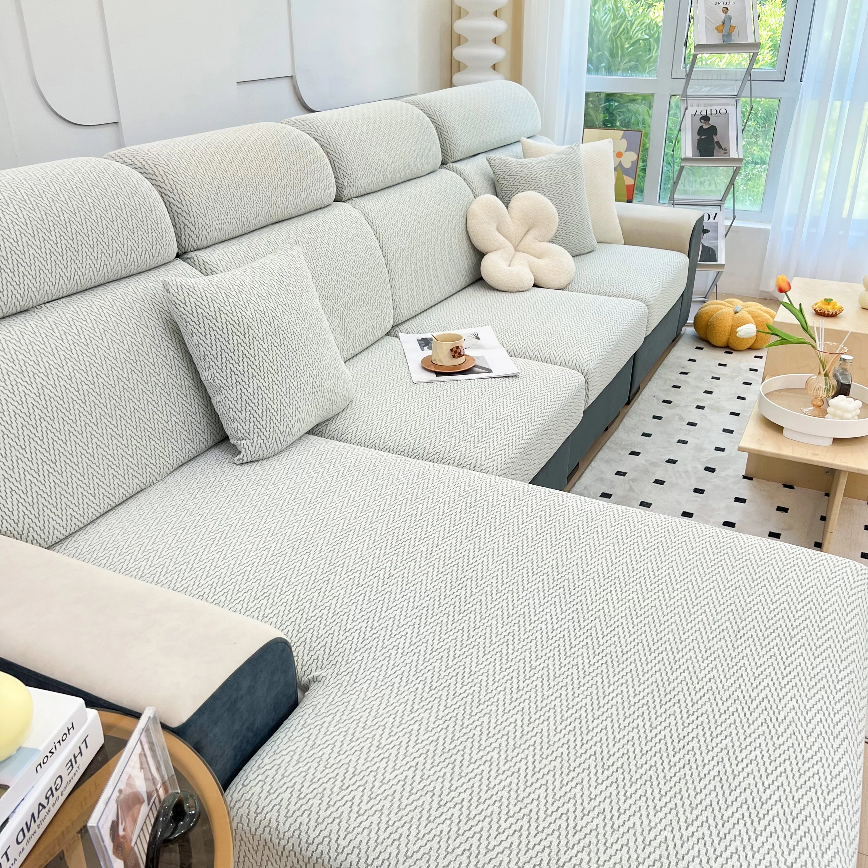 Chenille Fabric Sofa Seat Covers for Sofa 1/2/3/4 Seater, Best Couch Covers for Dogs, Pet Couch Protector - Image 59
