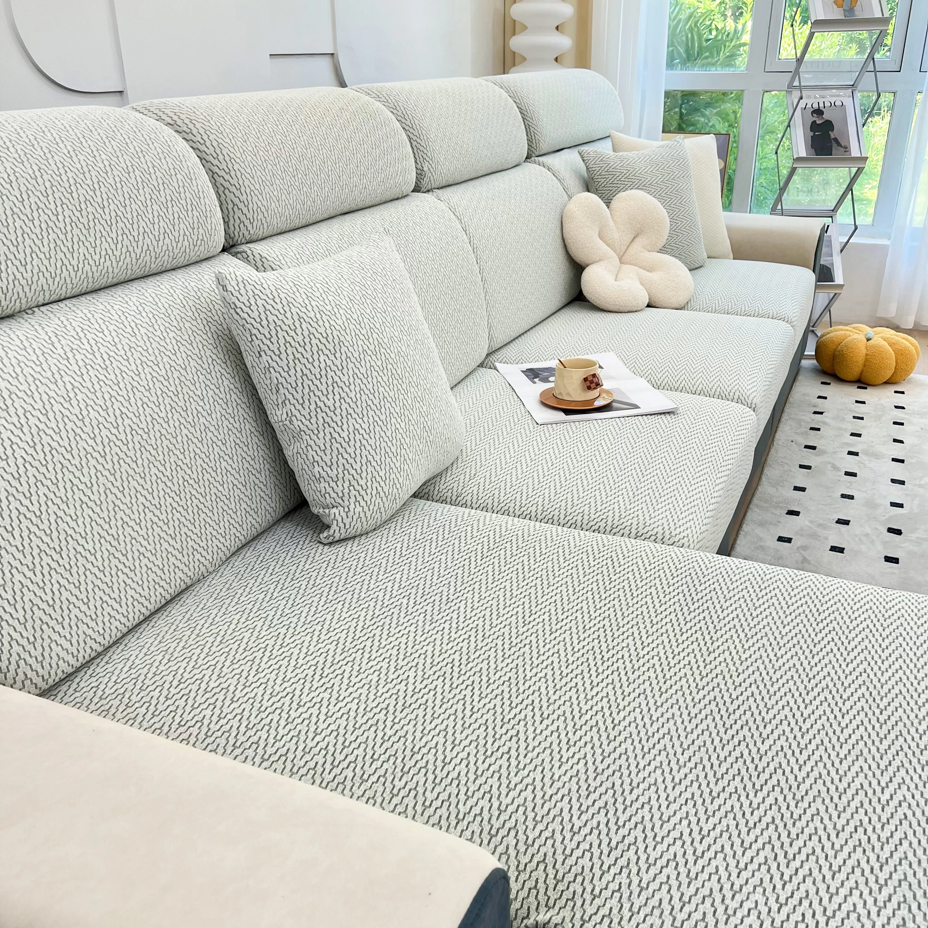 Chenille Fabric Sofa Seat Covers for Sofa 1/2/3/4 Seater, Best Couch Covers for Dogs, Pet Couch Protector - Image 60