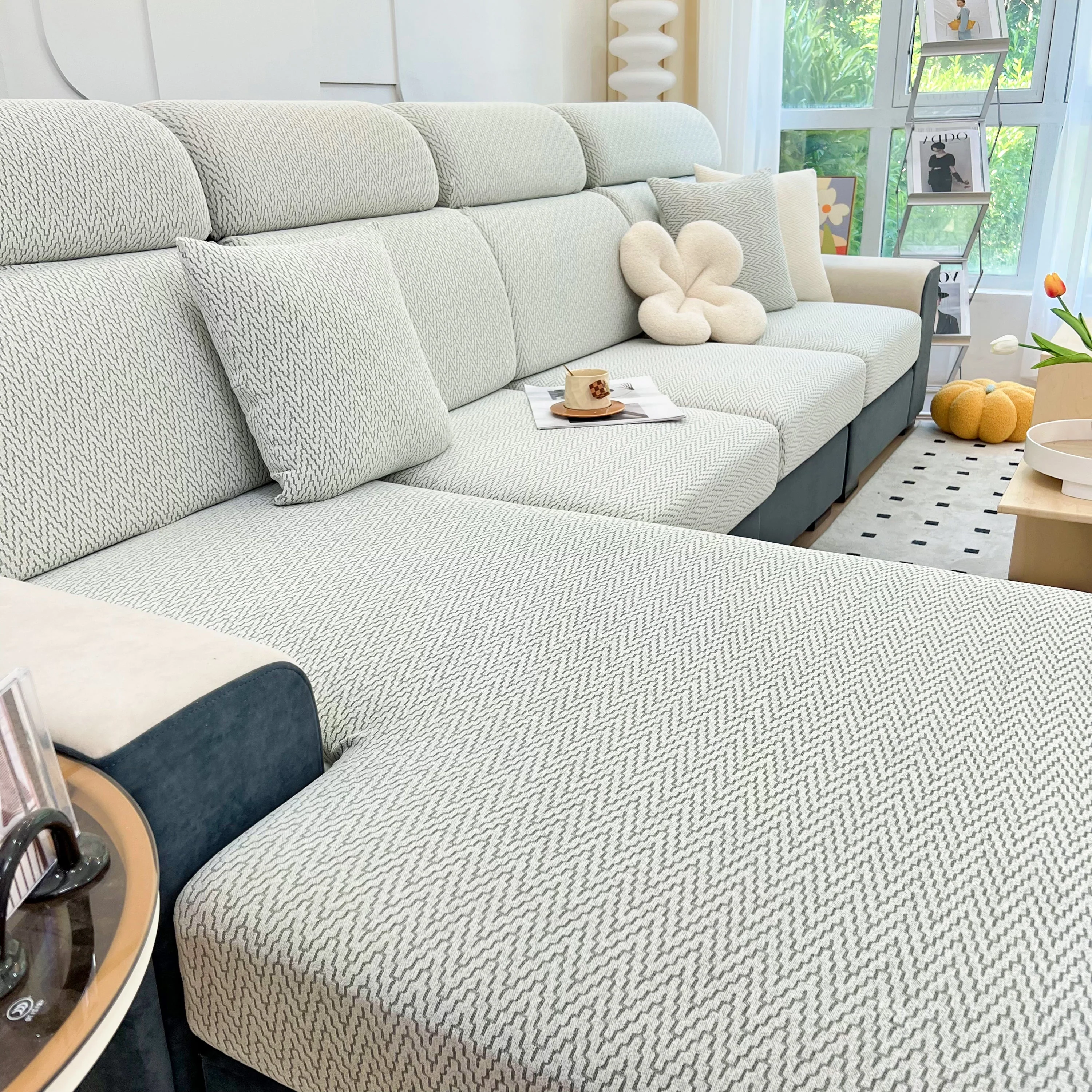 Chenille Fabric Sofa Seat Covers for Sofa 1/2/3/4 Seater, Best Couch Covers for Dogs, Pet Couch Protector - Image 61