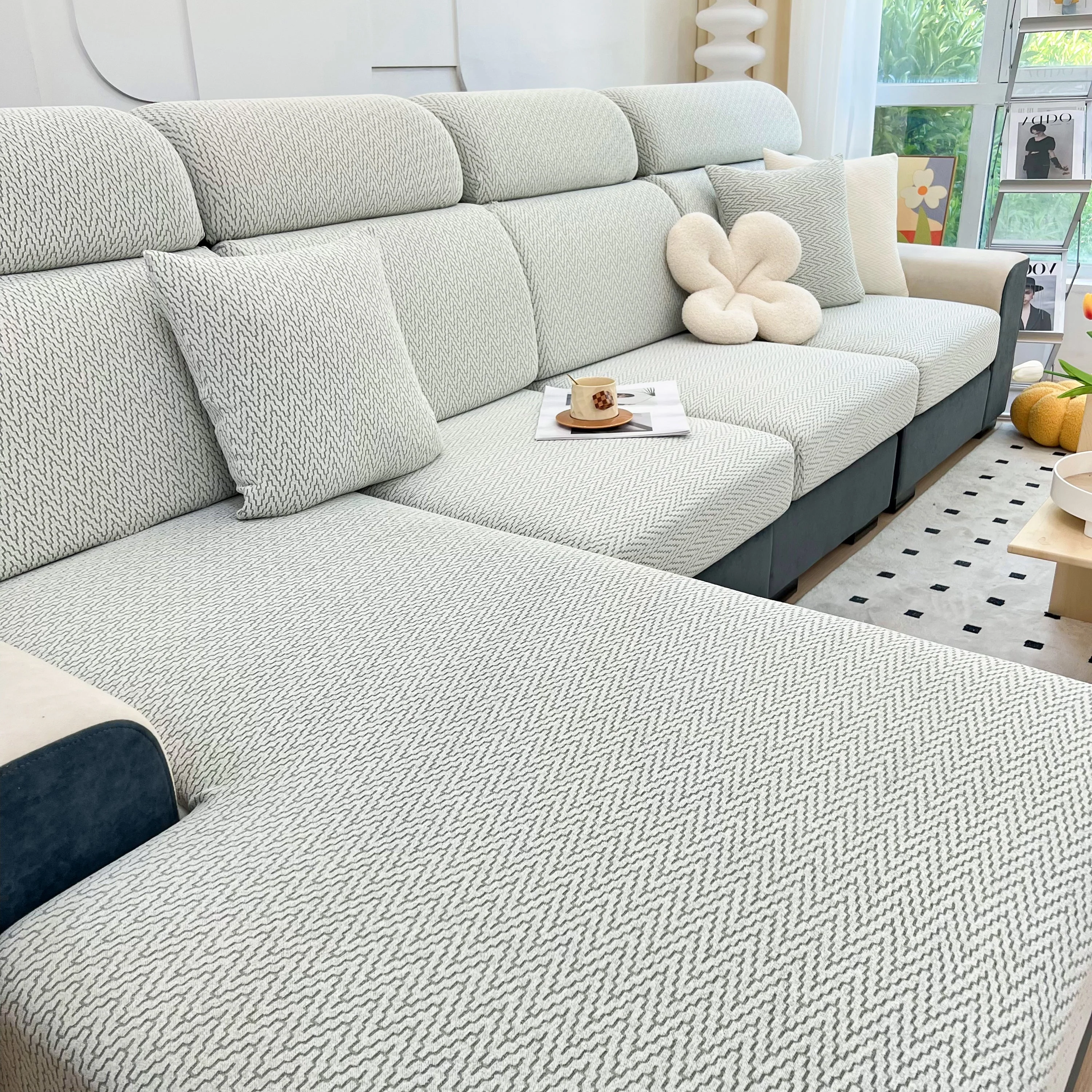 Chenille Fabric Sofa Seat Covers for Sofa 1/2/3/4 Seater, Best Couch Covers for Dogs, Pet Couch Protector - Image 62
