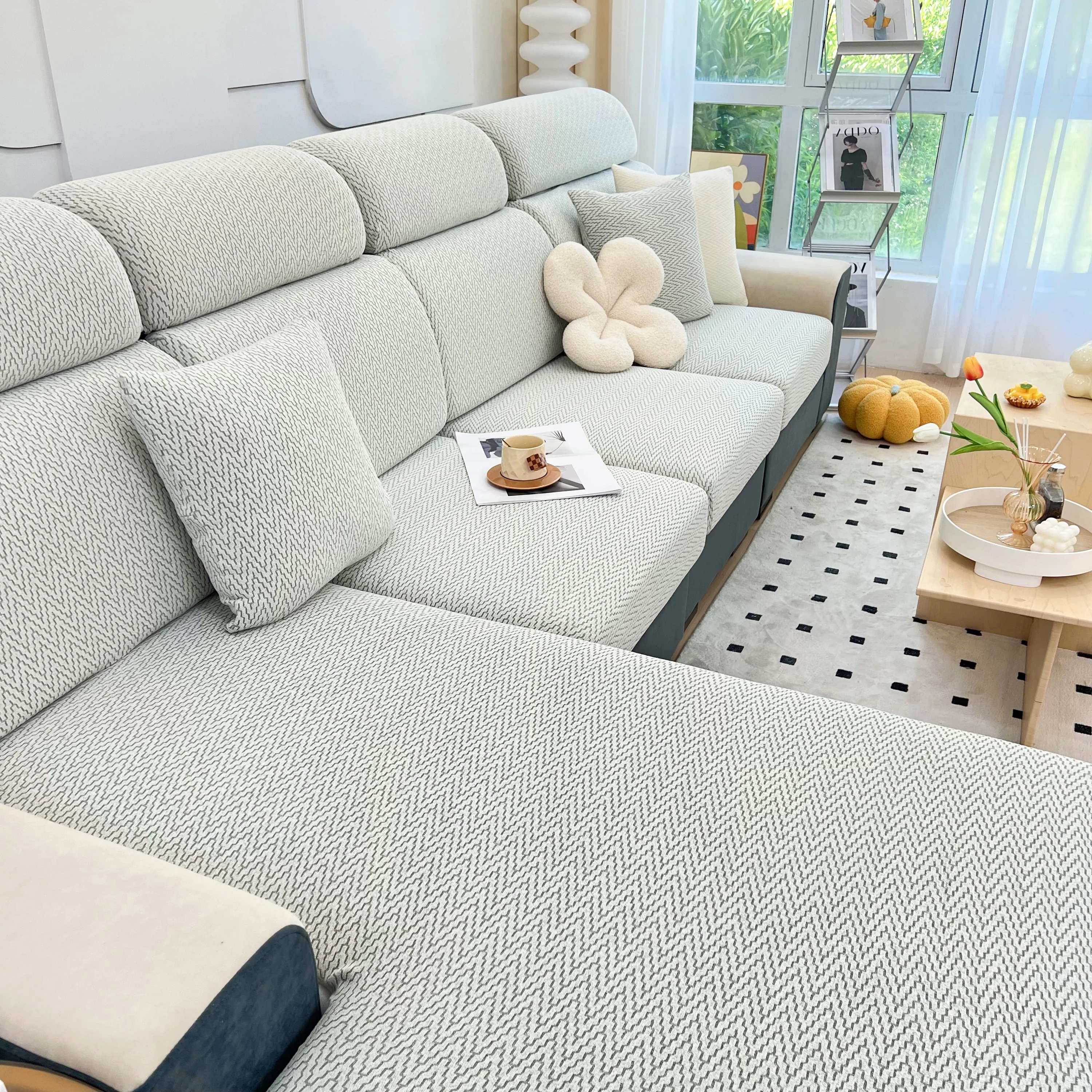 Chenille Fabric Sofa Seat Covers for Sofa 1/2/3/4 Seater, Best Couch Covers for Dogs, Pet Couch Protector - Image 63