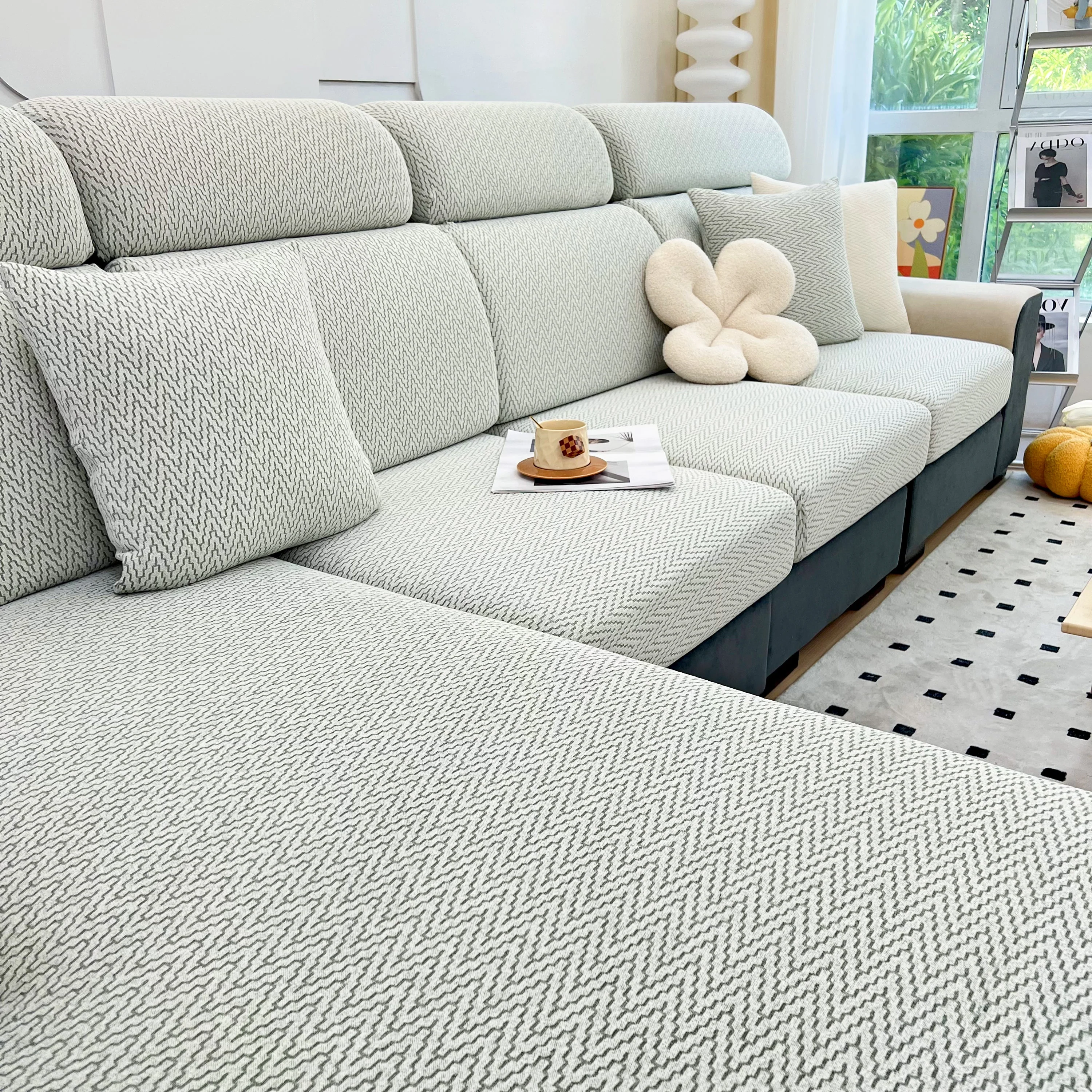 Chenille Fabric Sofa Seat Covers for Sofa 1/2/3/4 Seater, Best Couch Covers for Dogs, Pet Couch Protector - Image 64