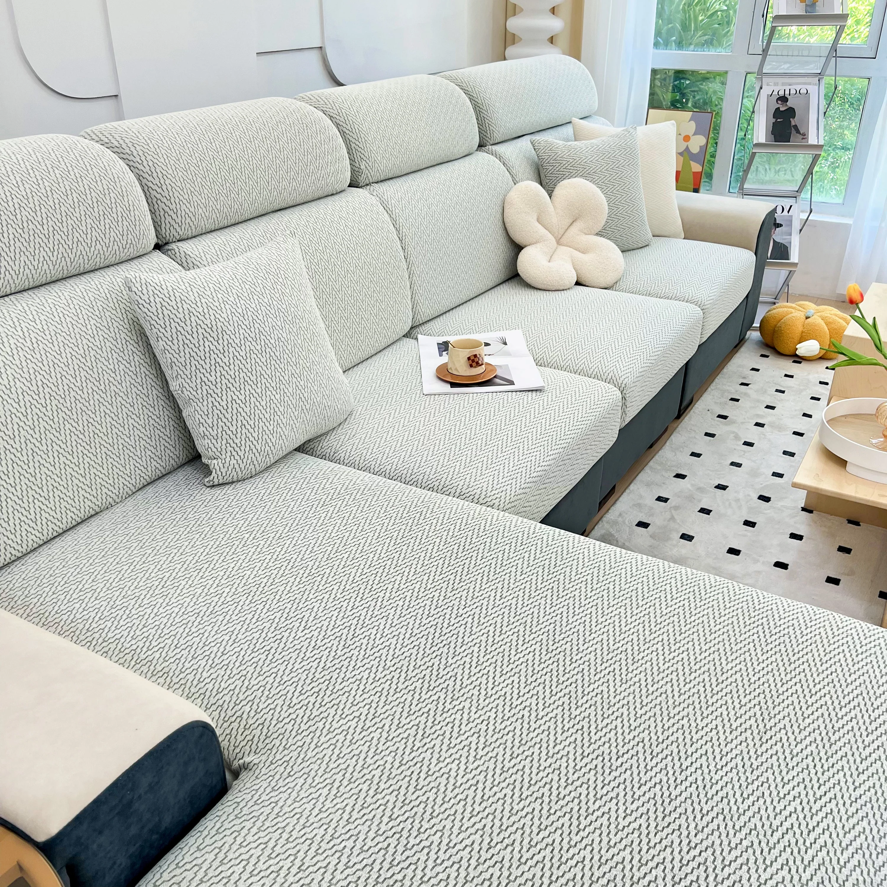 Chenille Fabric Sofa Seat Covers for Sofa 1/2/3/4 Seater, Best Couch Covers for Dogs, Pet Couch Protector - Image 66