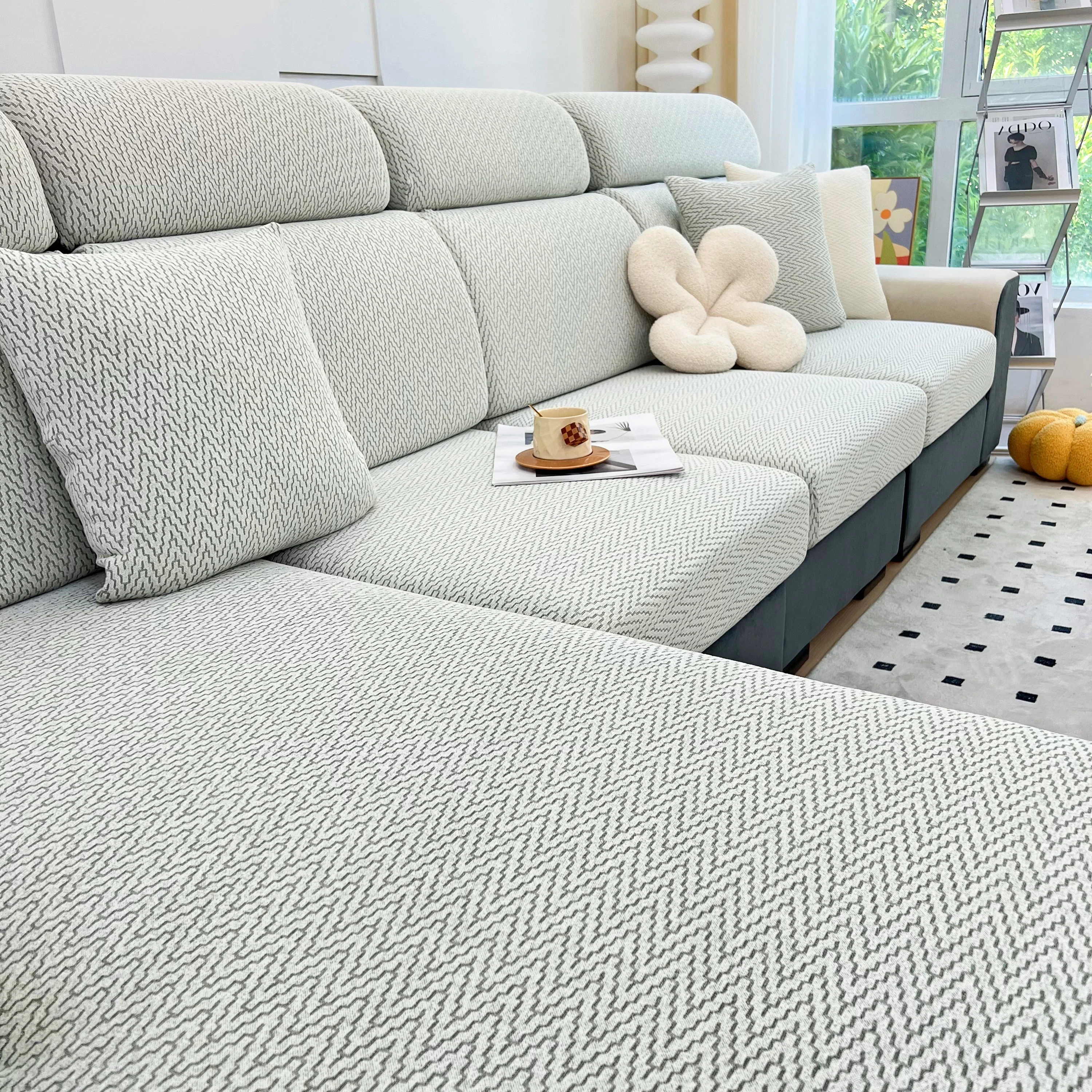 Chenille Fabric Sofa Seat Covers for Sofa 1/2/3/4 Seater, Best Couch Covers for Dogs, Pet Couch Protector - Image 67