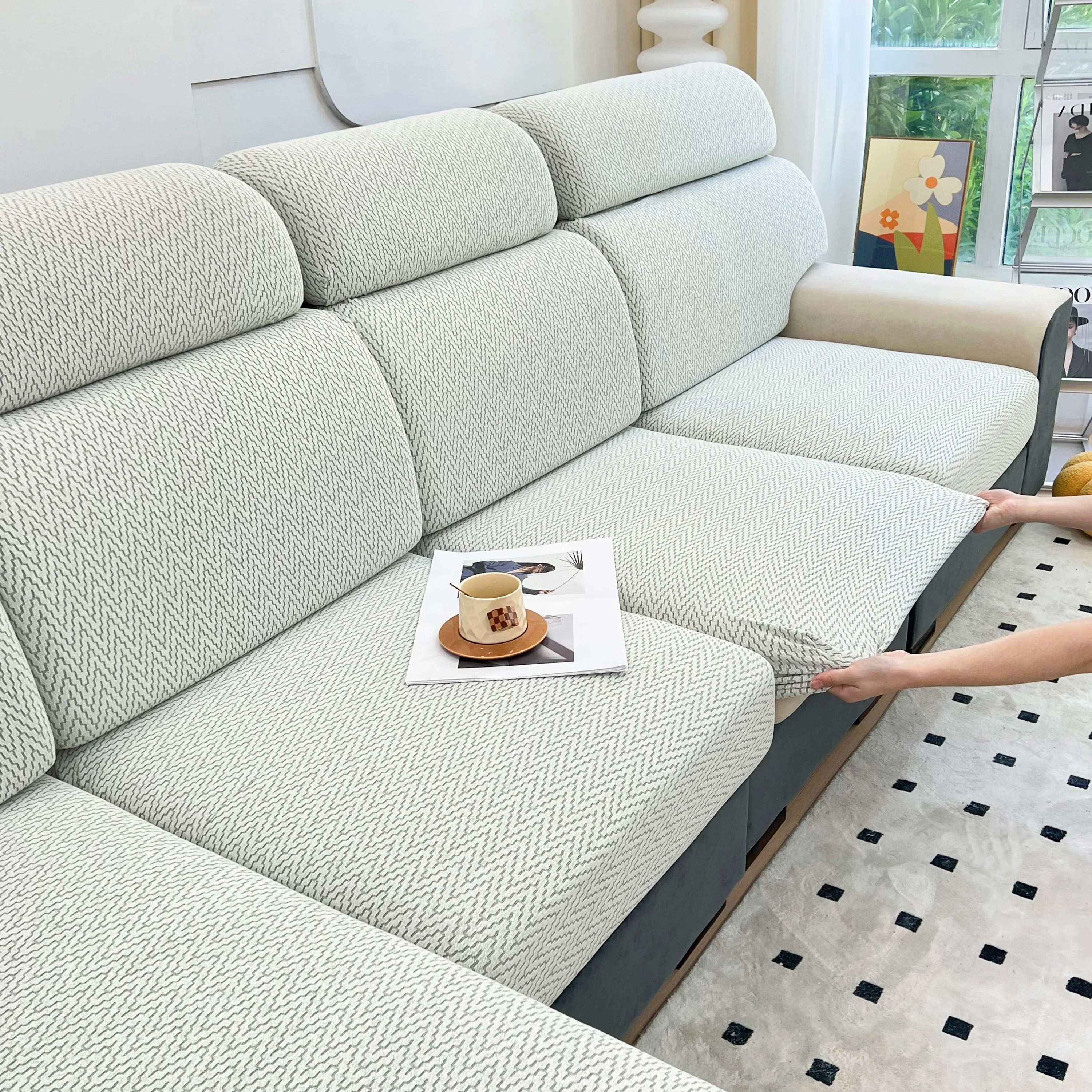 Chenille Fabric Sofa Seat Covers for Sofa 1/2/3/4 Seater, Best Couch Covers for Dogs, Pet Couch Protector - Image 74