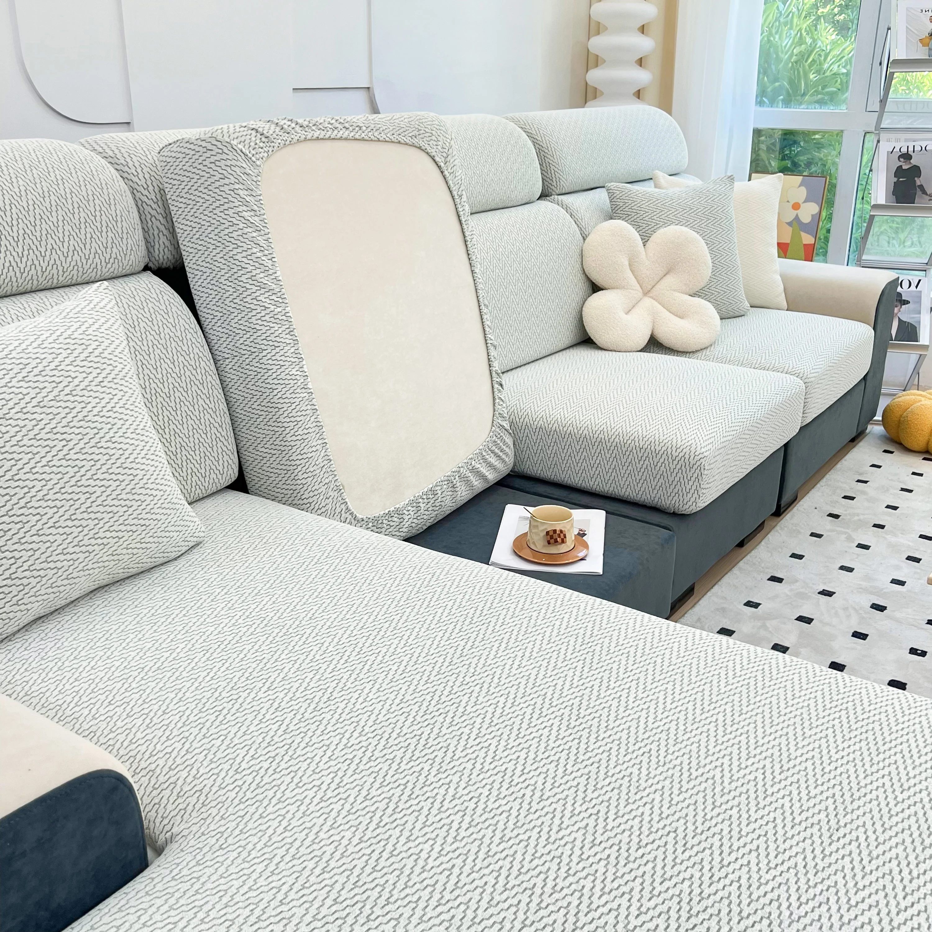 Chenille Fabric Sofa Seat Covers for Sofa 1/2/3/4 Seater, Best Couch Covers for Dogs, Pet Couch Protector - Image 76