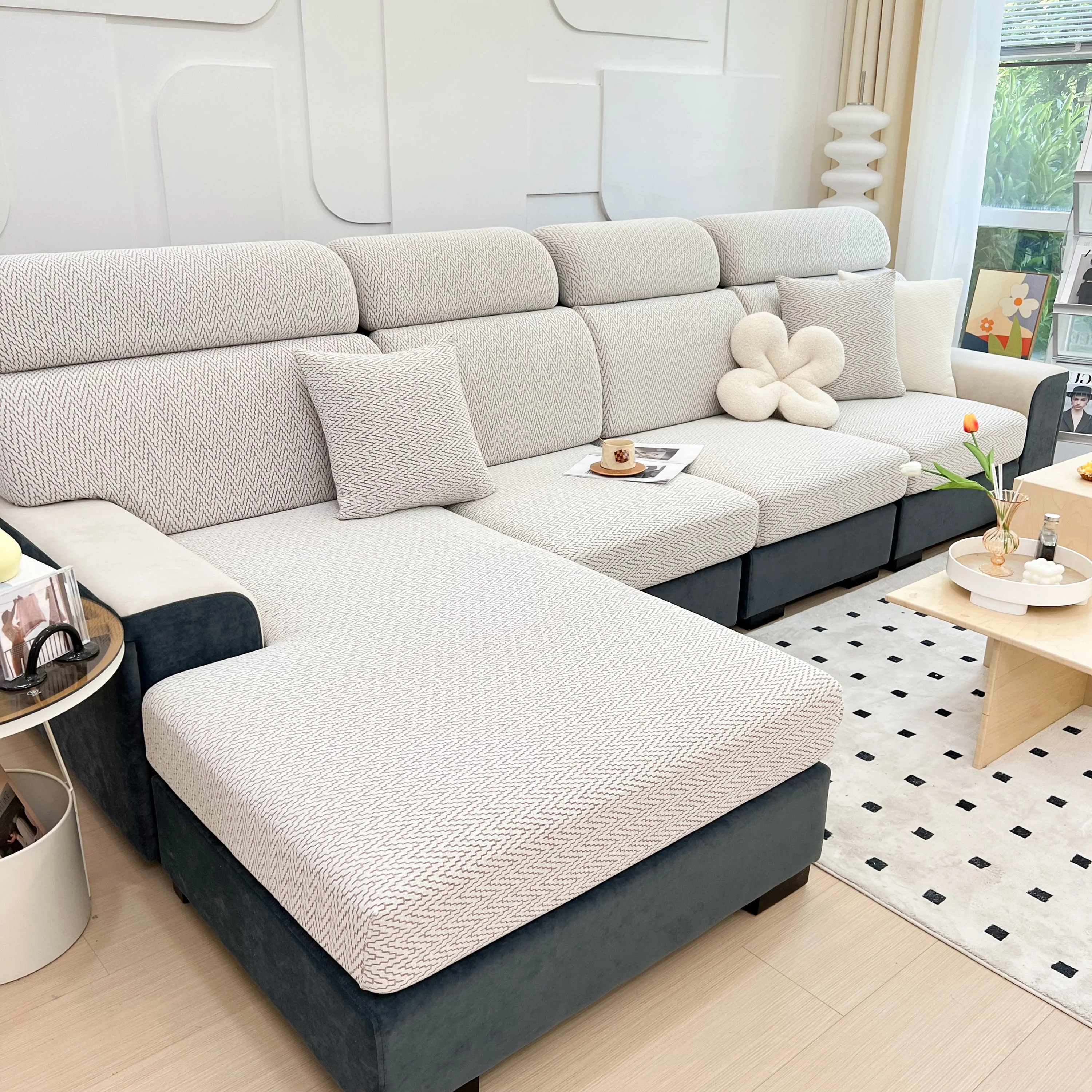 Chenille Fabric Sofa Seat Covers for Sofa 1/2/3/4 Seater, Best Couch Covers for Dogs, Pet Couch Protector - Image 86
