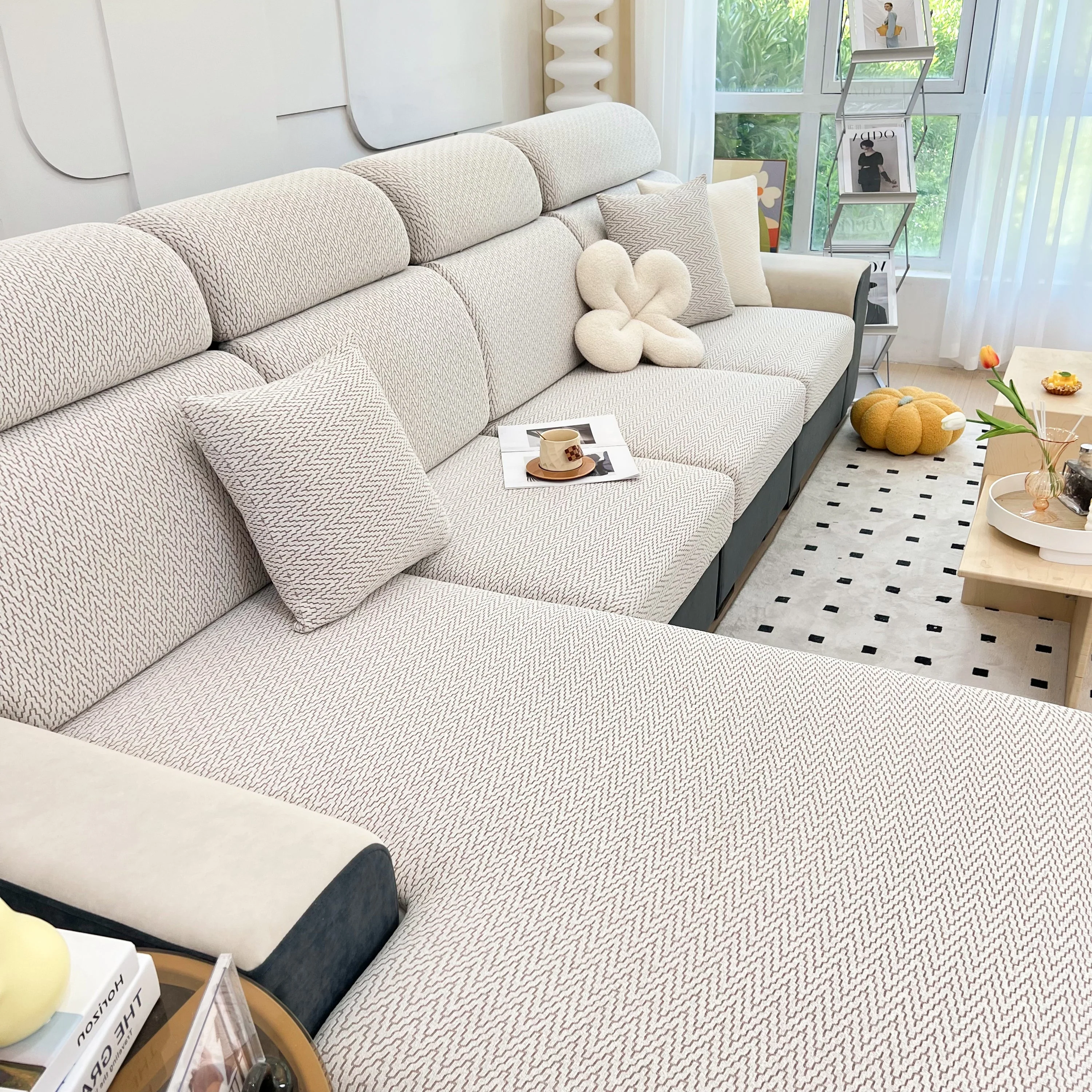 Chenille Fabric Sofa Seat Covers for Sofa 1/2/3/4 Seater, Best Couch Covers for Dogs, Pet Couch Protector - Image 87