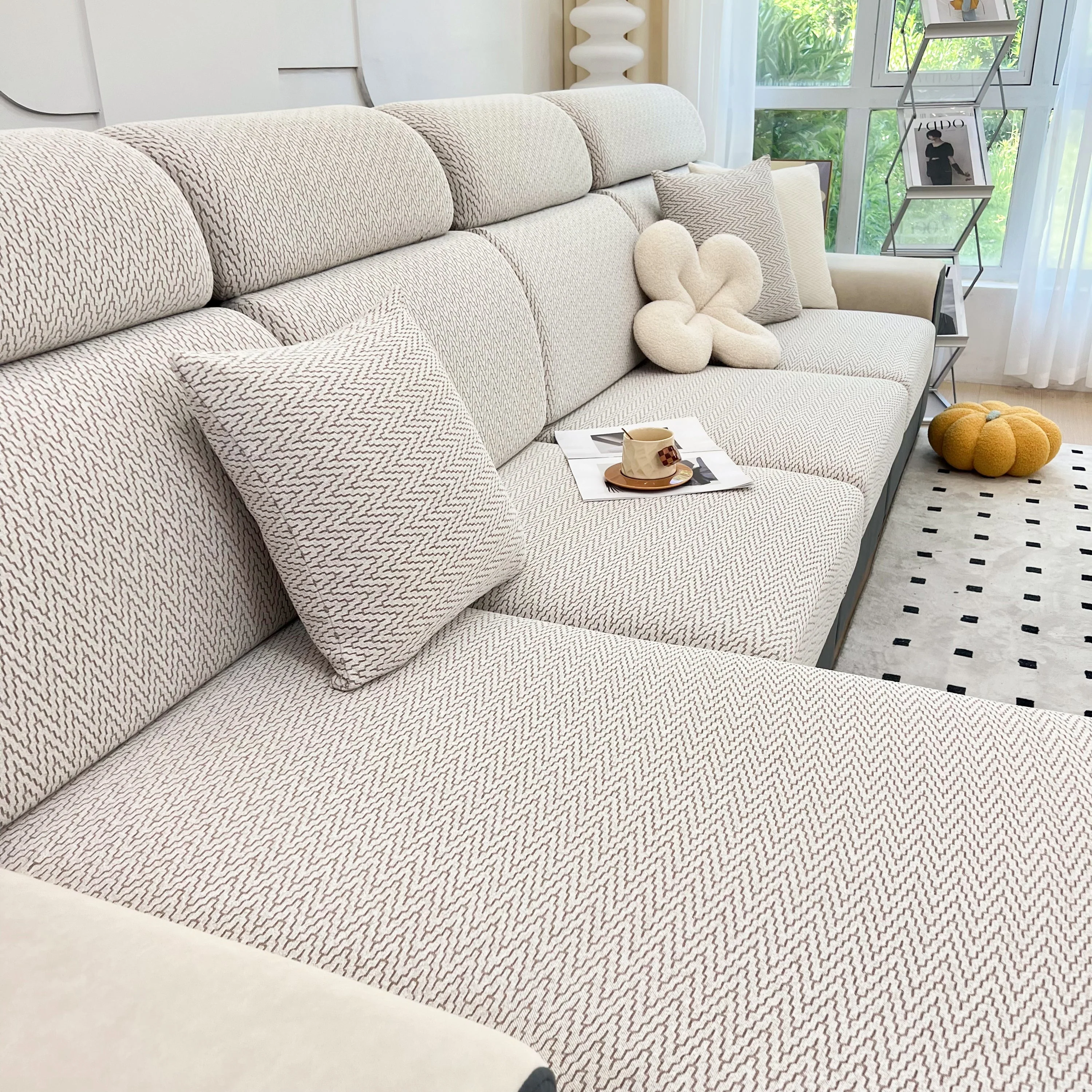 Chenille Fabric Sofa Seat Covers for Sofa 1/2/3/4 Seater, Best Couch Covers for Dogs, Pet Couch Protector - Image 88