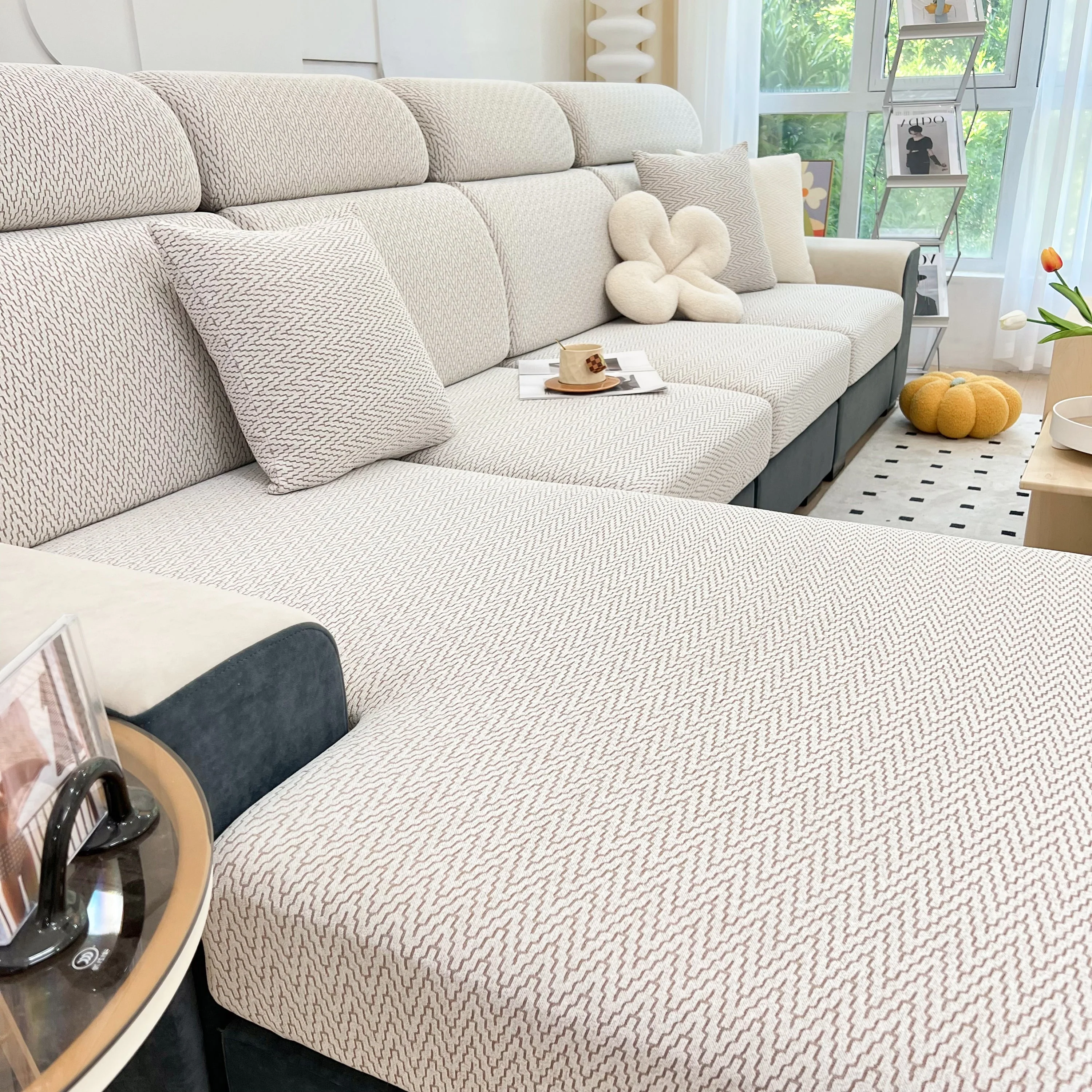 Chenille Fabric Sofa Seat Covers for Sofa 1/2/3/4 Seater, Best Couch Covers for Dogs, Pet Couch Protector - Image 89