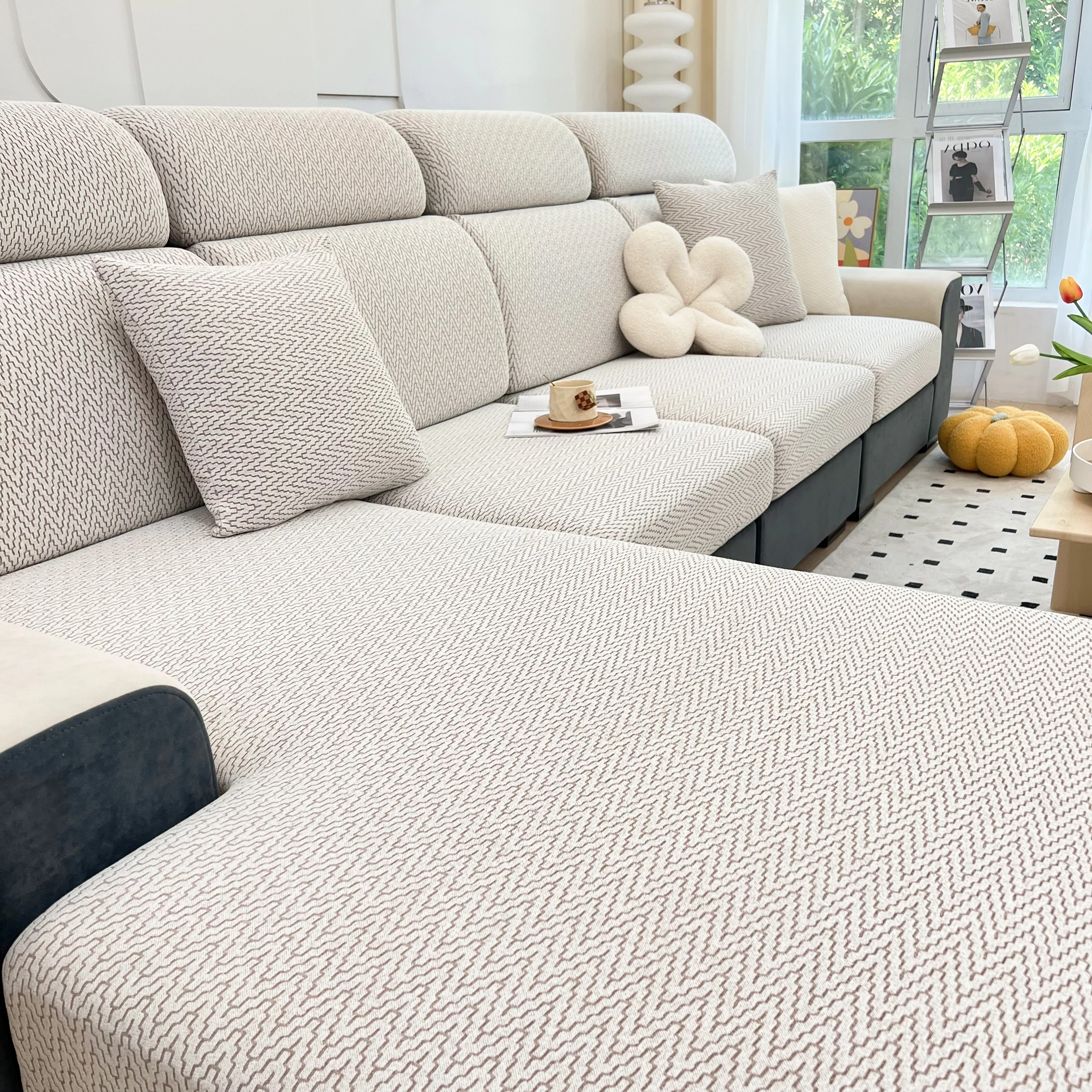 Chenille Fabric Sofa Seat Covers for Sofa 1/2/3/4 Seater, Best Couch Covers for Dogs, Pet Couch Protector - Image 90