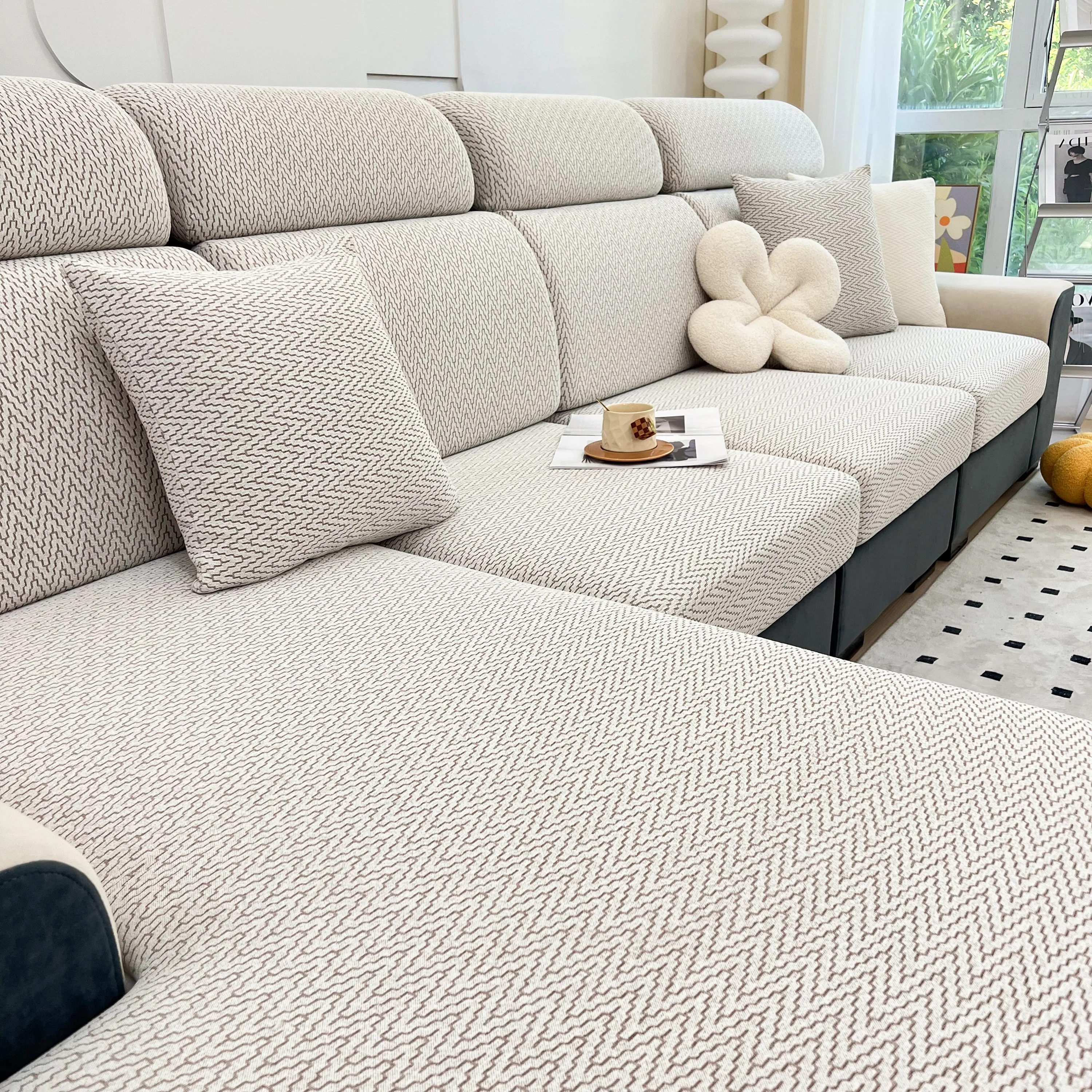 Chenille Fabric Sofa Seat Covers for Sofa 1/2/3/4 Seater, Best Couch Covers for Dogs, Pet Couch Protector - Image 92
