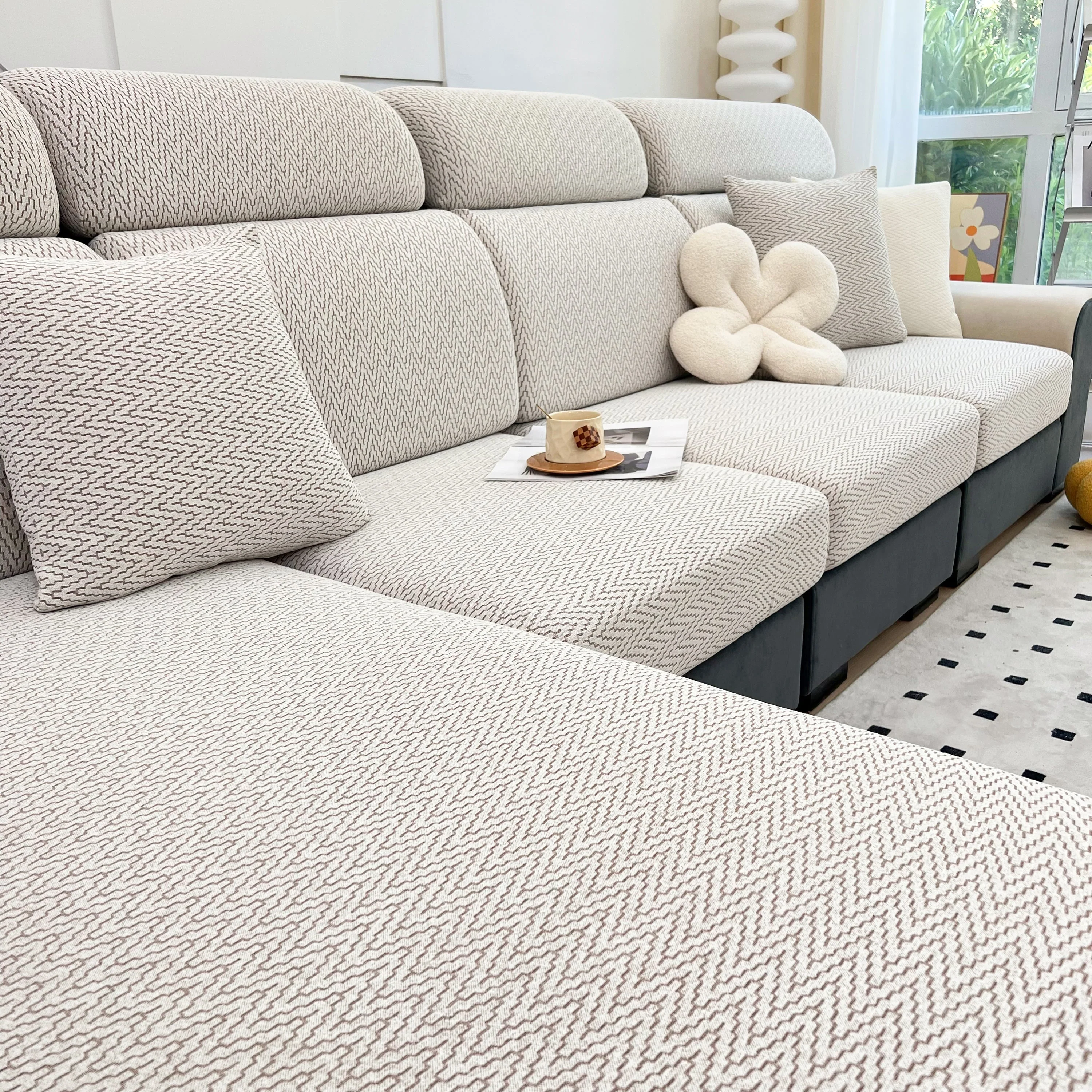Chenille Fabric Sofa Seat Covers for Sofa 1/2/3/4 Seater, Best Couch Covers for Dogs, Pet Couch Protector - Image 93