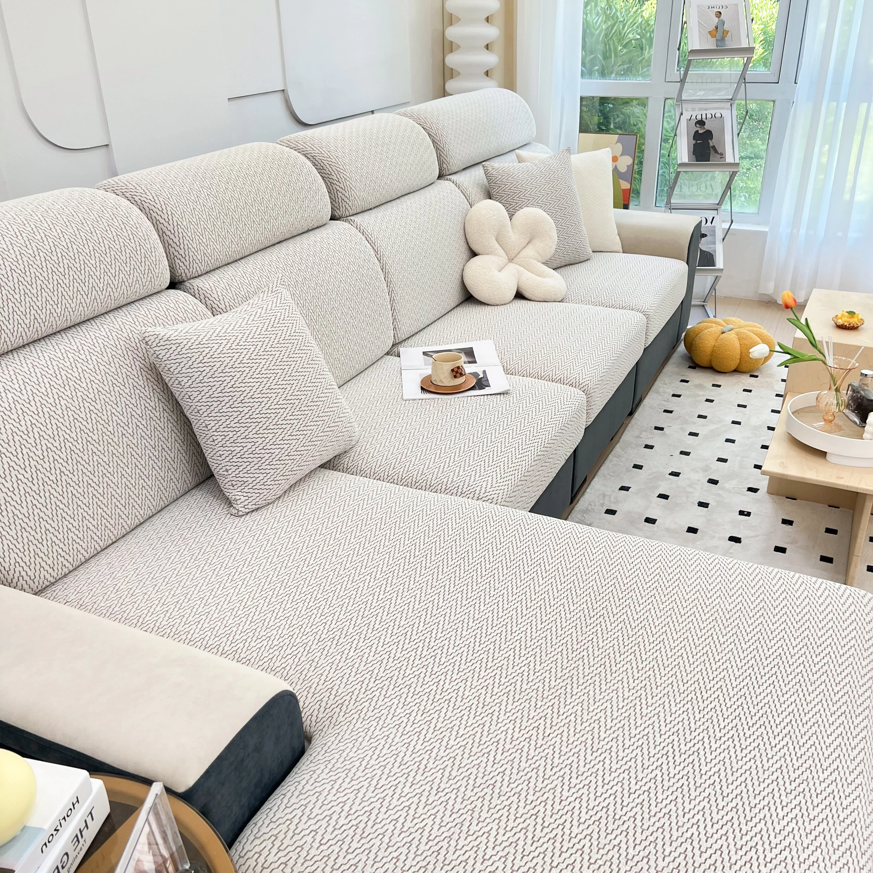 Chenille Fabric Sofa Seat Covers for Sofa 1/2/3/4 Seater, Best Couch Covers for Dogs, Pet Couch Protector - Image 94