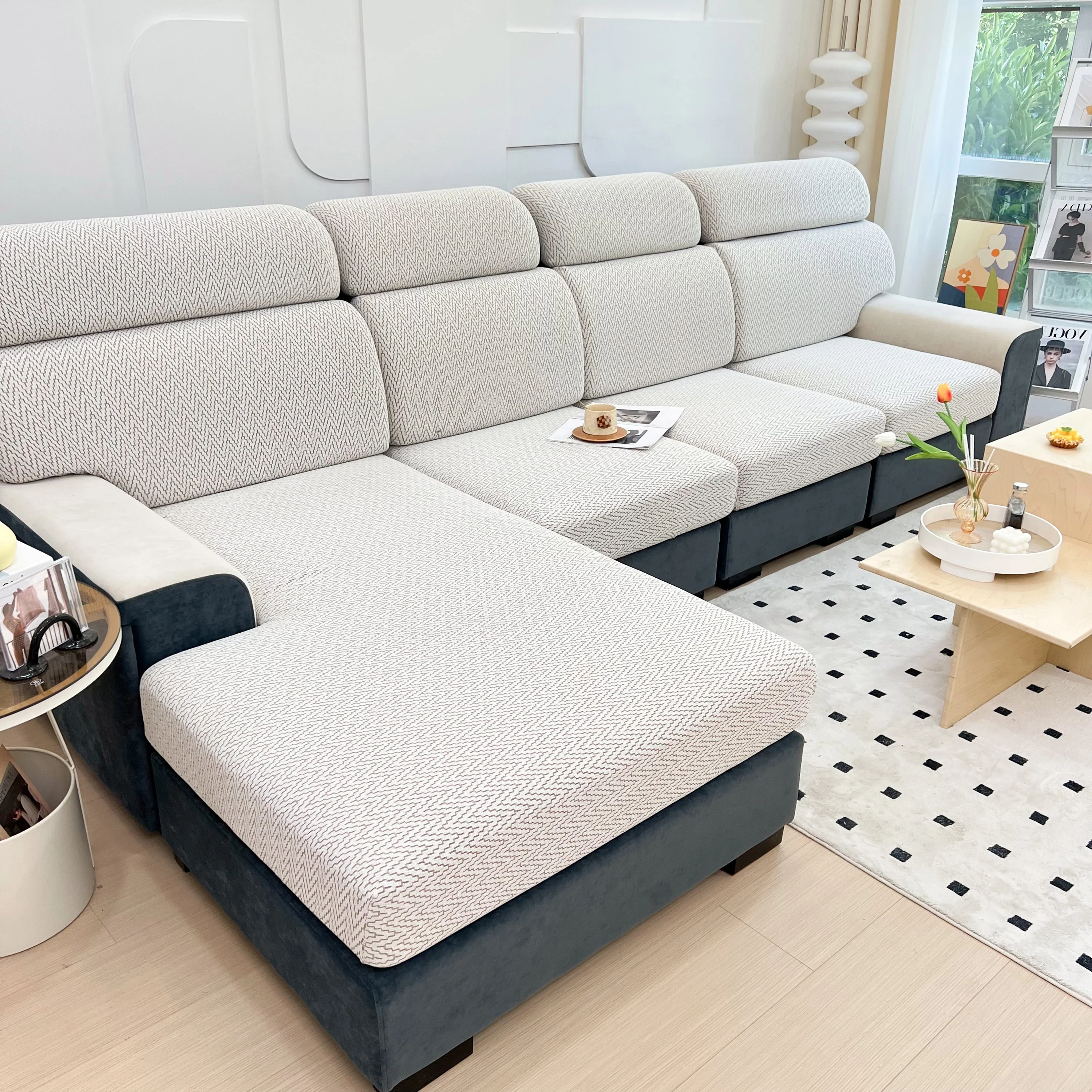 Chenille Fabric Sofa Seat Covers for Sofa 1/2/3/4 Seater, Best Couch Covers for Dogs, Pet Couch Protector - Image 97