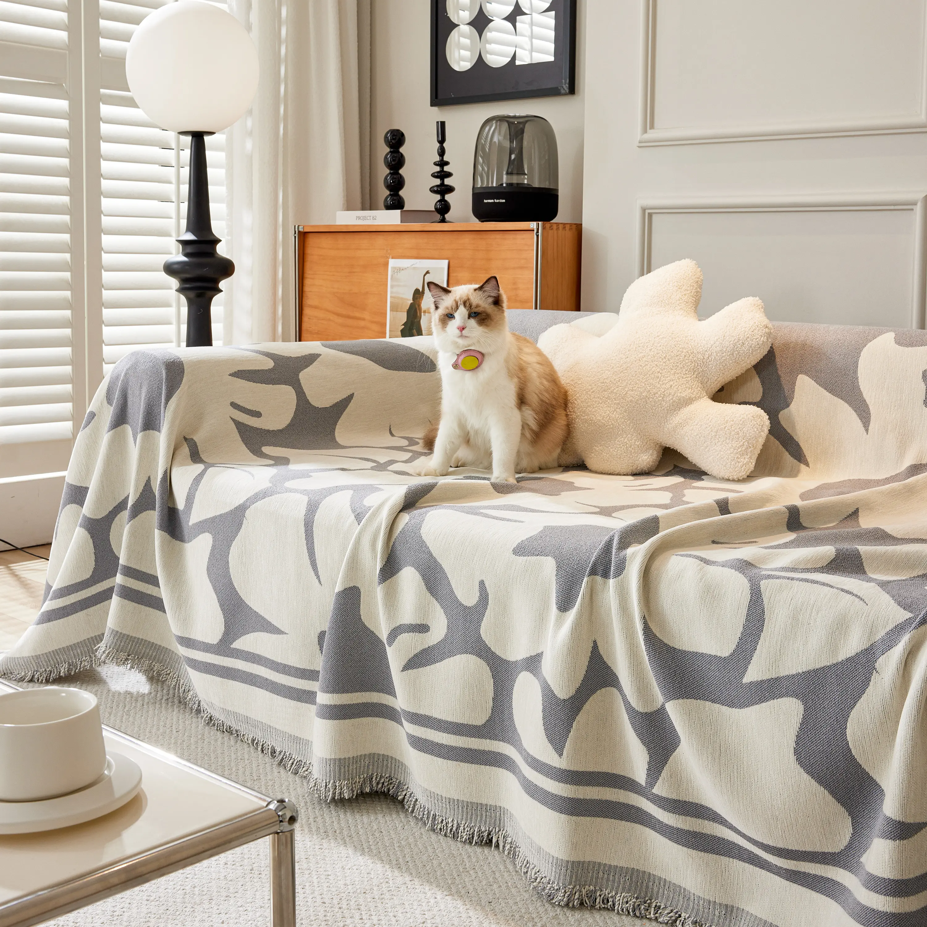 Chenille Floral Soft Thick Reversible Blanket Covers for Couch, Couch Protector Blanket Cover Sofa - Image 93