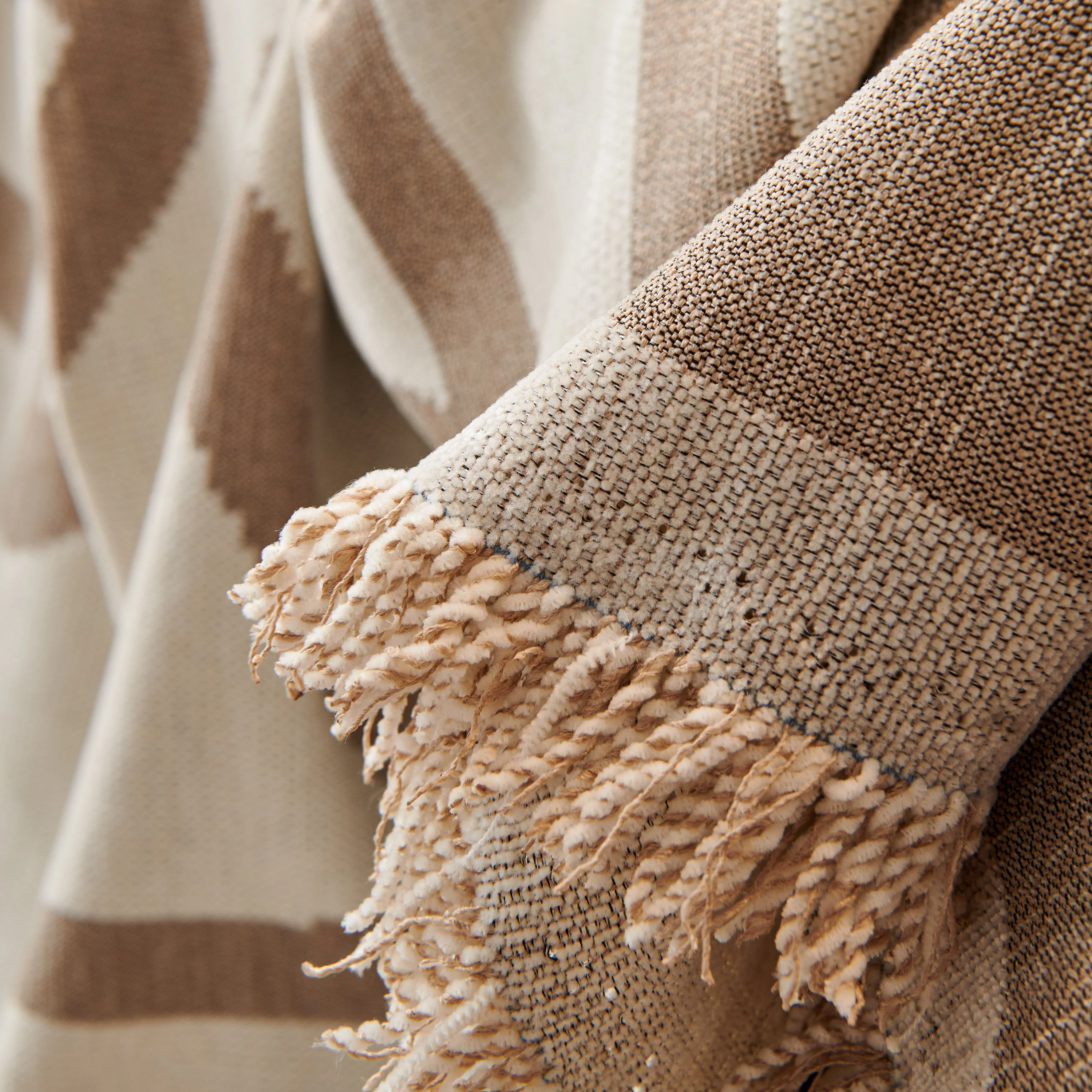 Chenille Geometric Sofa Throw Blanket, Boho Washable Furniture Throw Covers for Sofa - Image 101