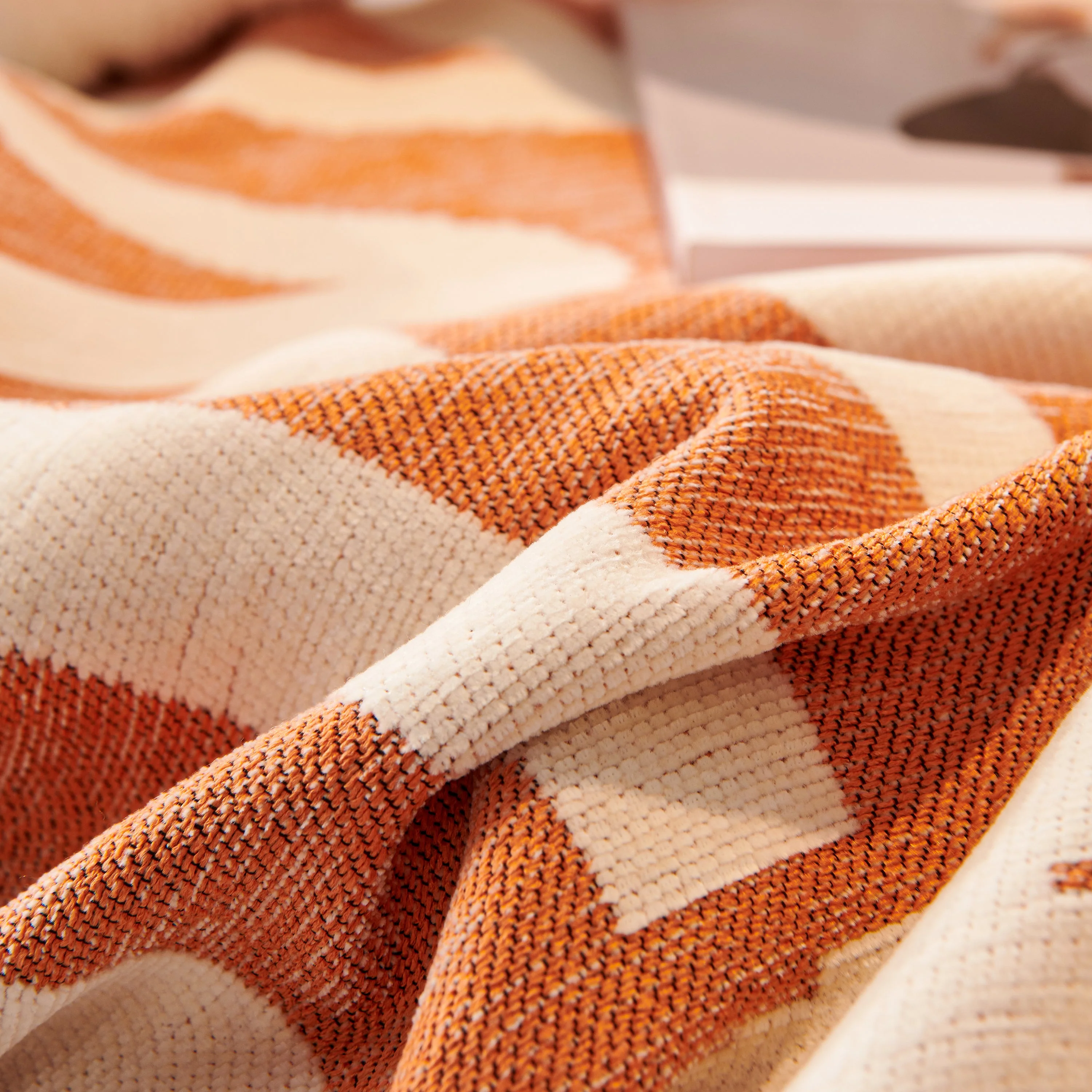 Chenille Geometric Sofa Throw Blanket, Boho Washable Furniture Throw Covers for Sofa - Image 35