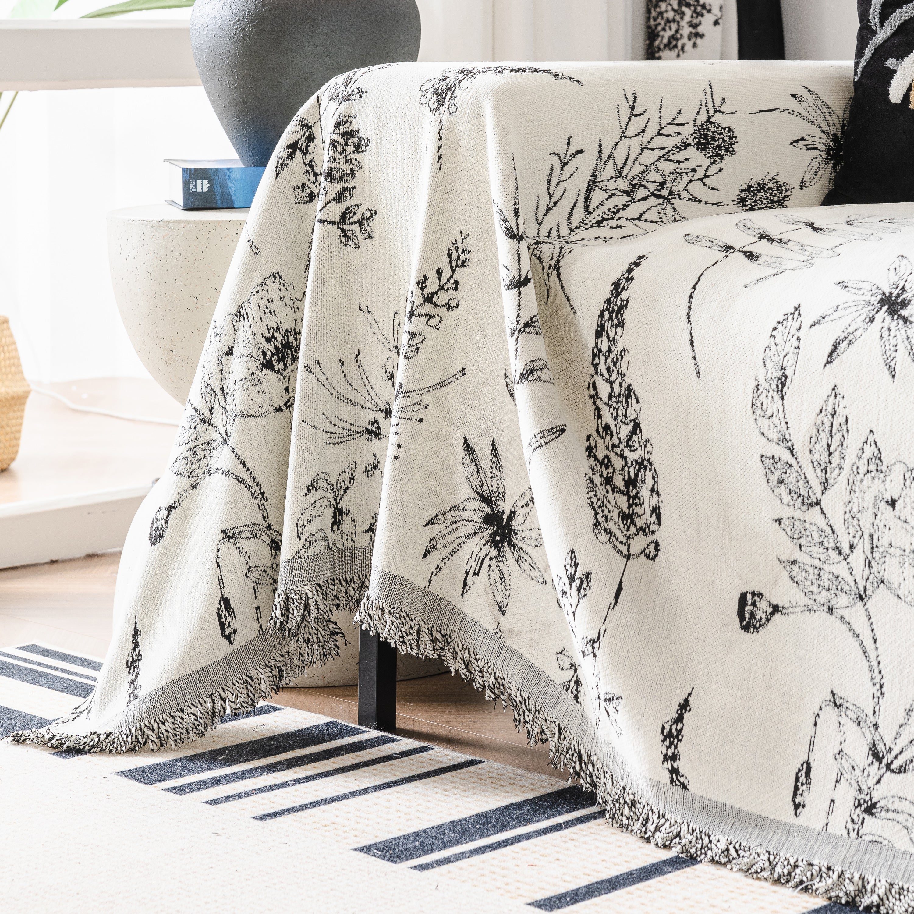 Chenille Giverny Couch Cover, Cozy Blankets for Sofa and Couch, Slip Covers for Couch Sectional - Image 12